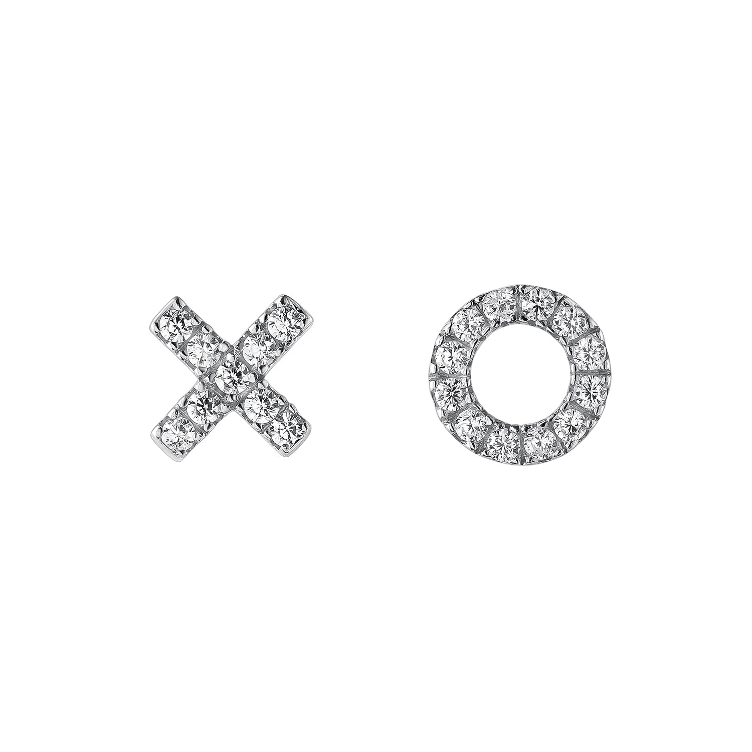 SILBER XO XO OHRRINGE