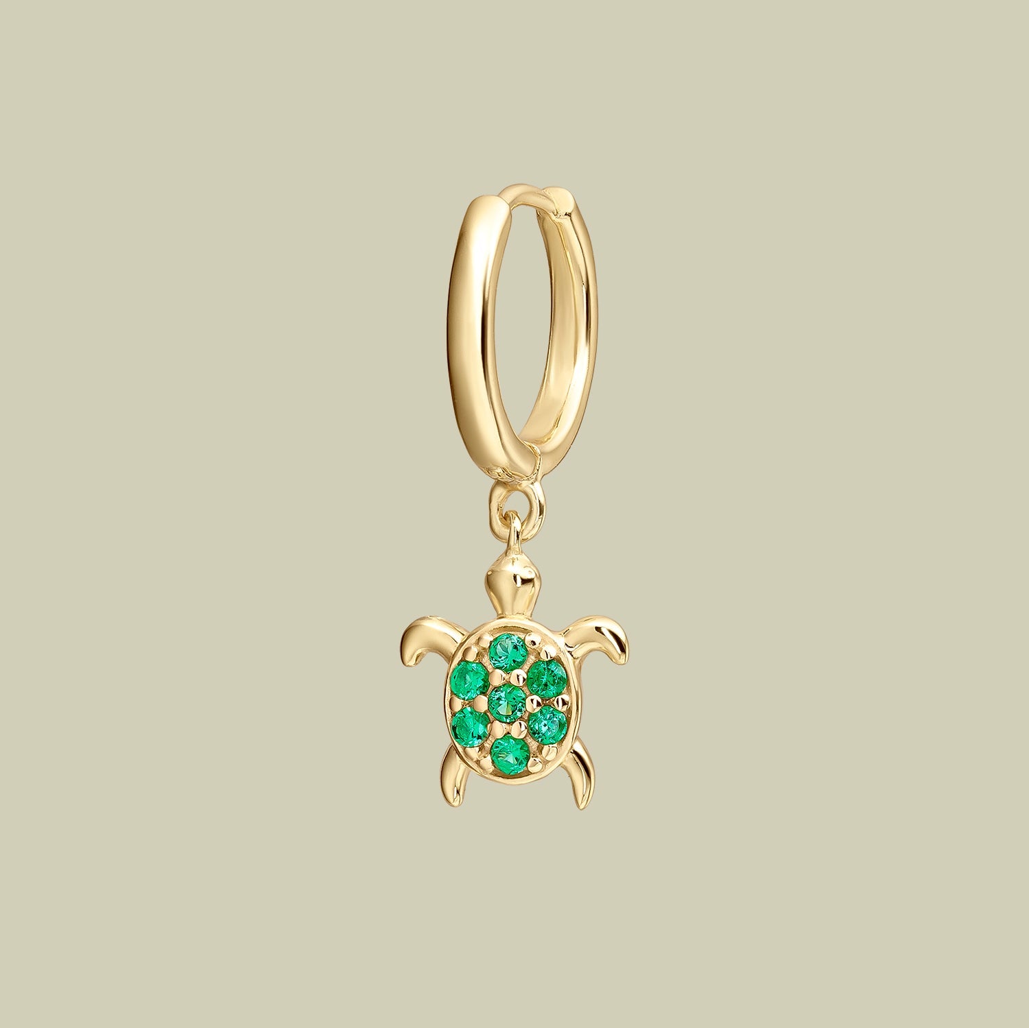PENDIENTE PIERCING ARO TORTUE