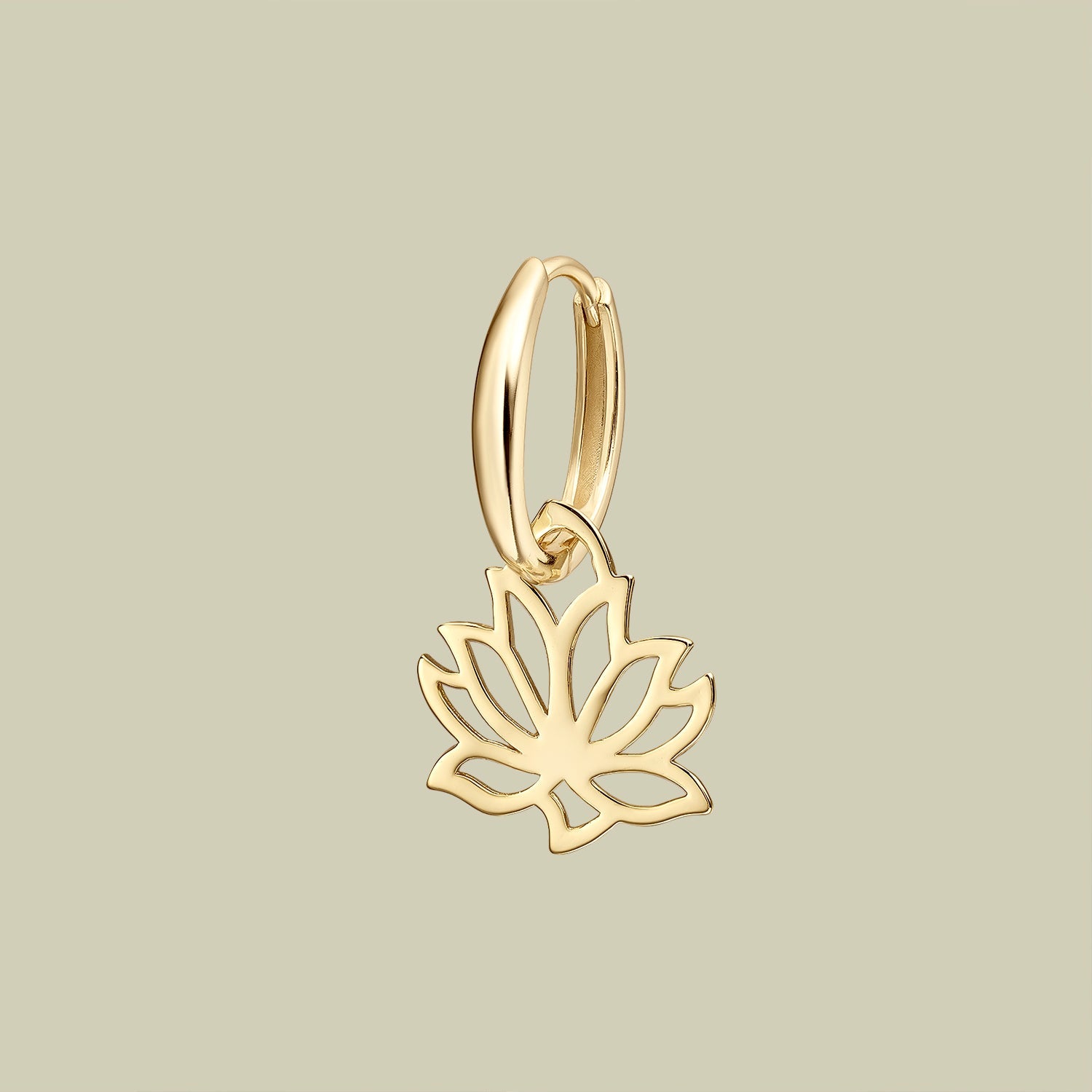 PENDIENTE PIERCING ARO LOTUS