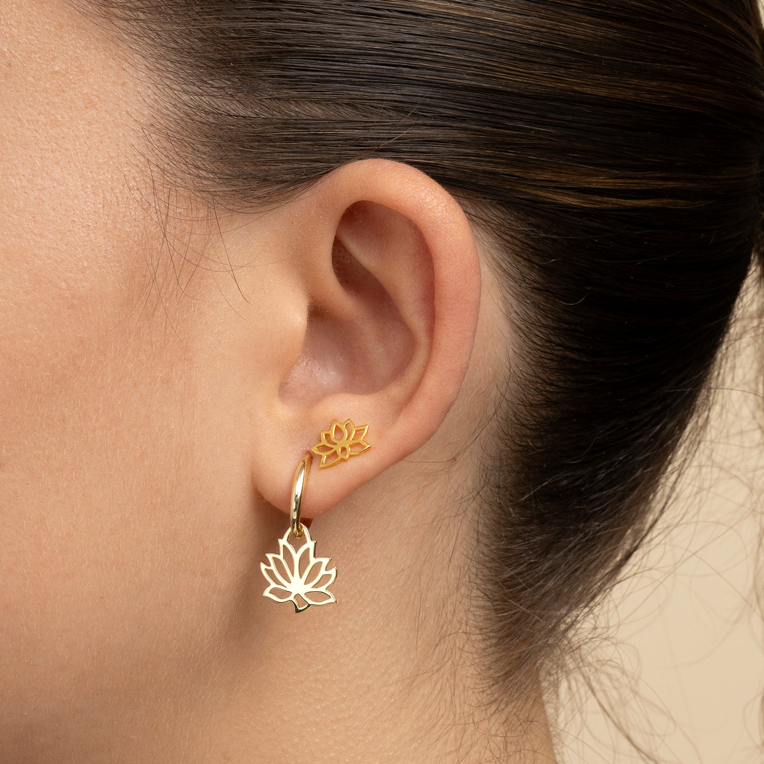 PENDIENTE PIERCING ARO LOTUS