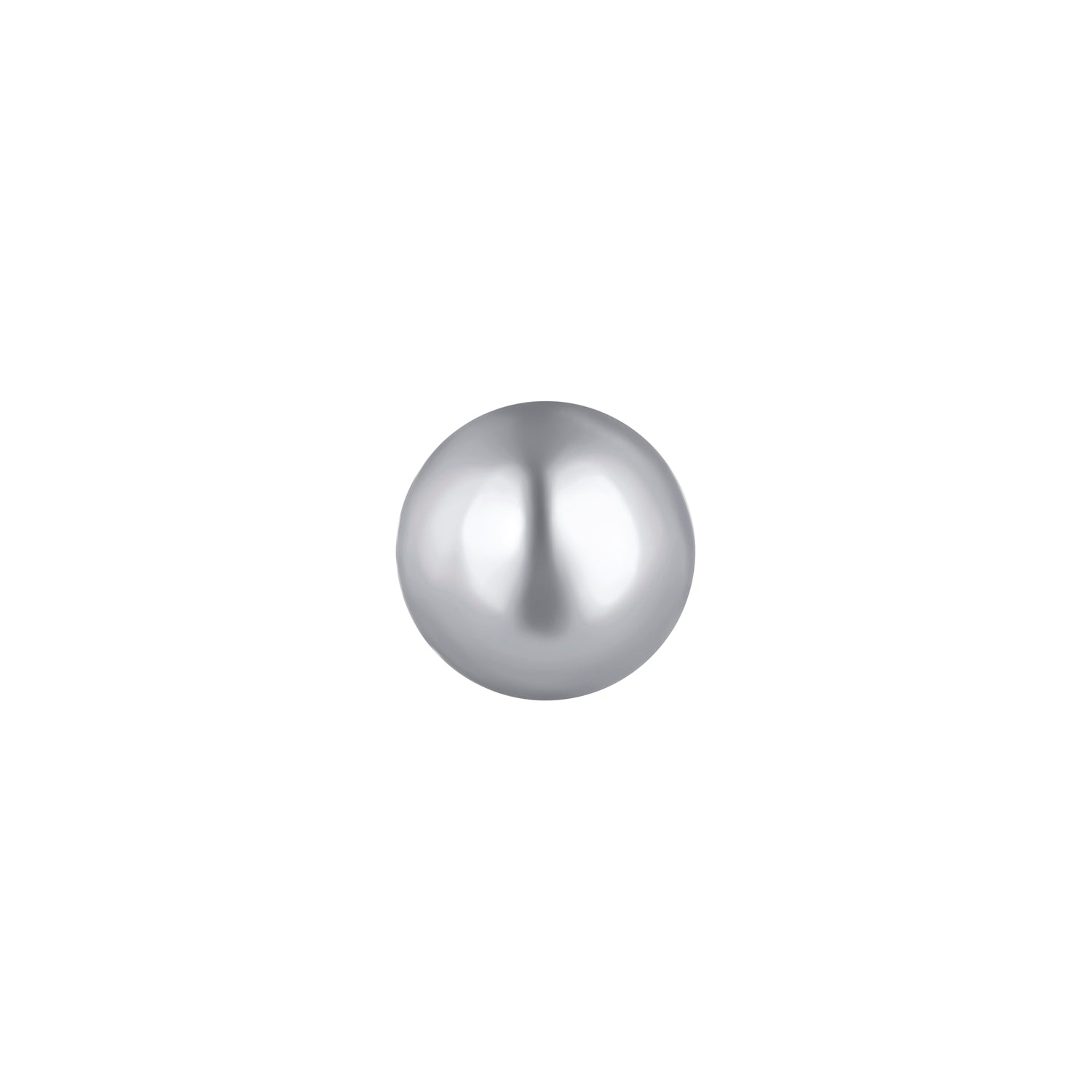 BOUCLE D'OREILLE INDIVIDUELLE EN ARGENT GRIS PETIT PERLE