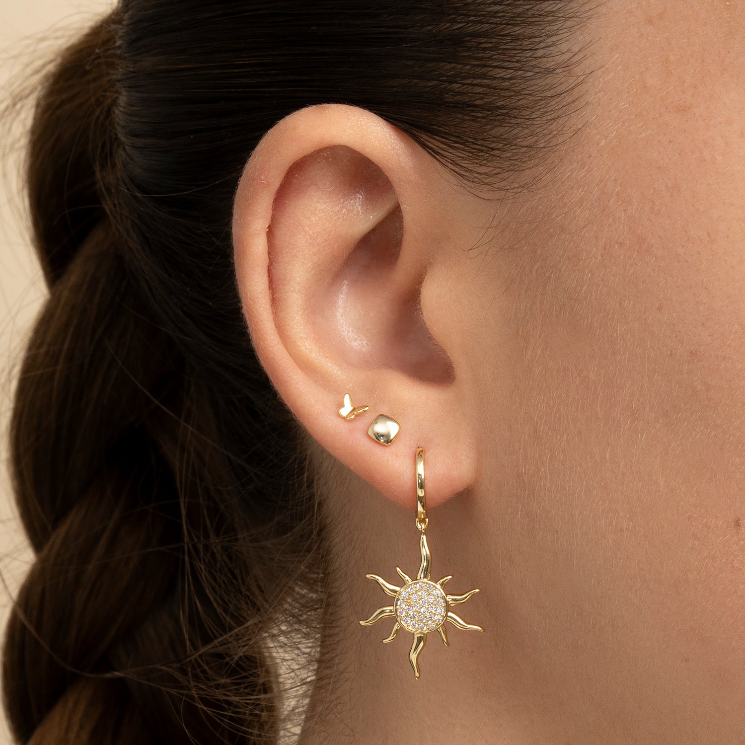 PENDIENTE PIERCING ARO WHITE SUN SOCIETY RIVIERA