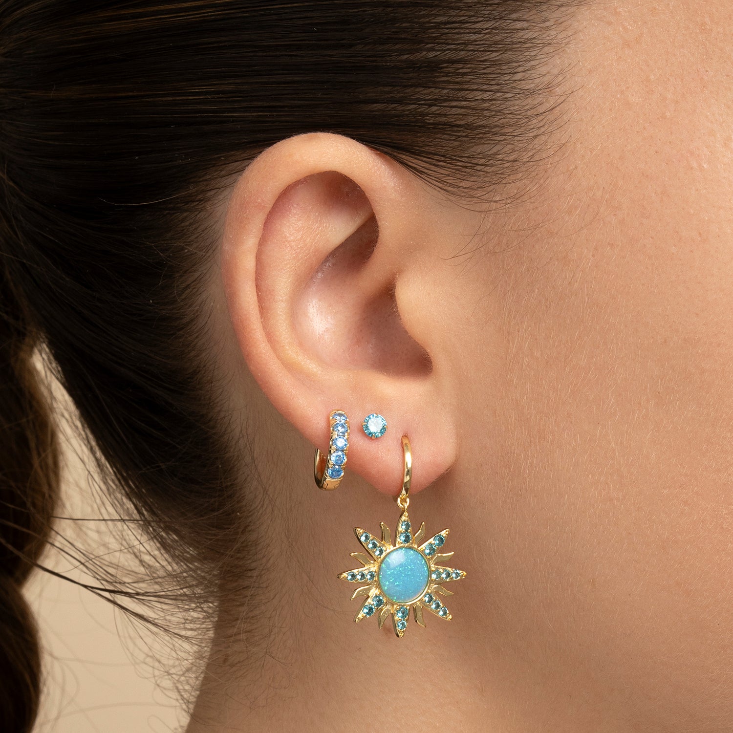 PENDIENTE PIERCING ARO BLUE SUN SOCIETY OASIS