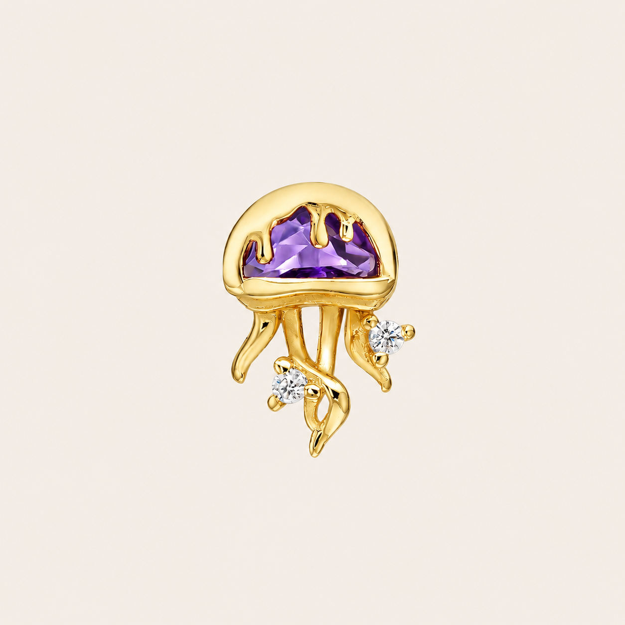 PENDIENTE PIERCING PINK GOLD MEDUSE