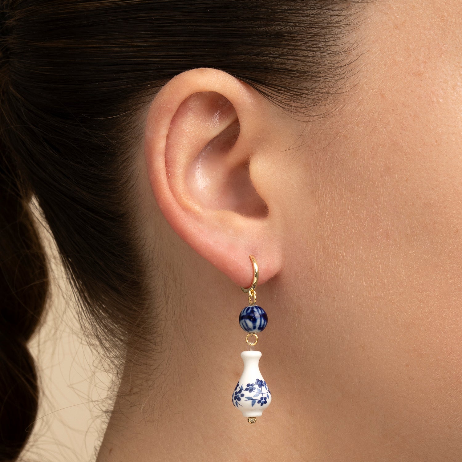 PENDIENTE PIERCING ARO POCELAINE PORTO