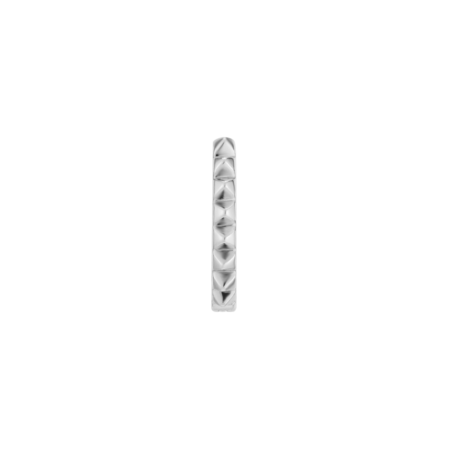 DEMY SILVER HOOP PIERCING EARRING