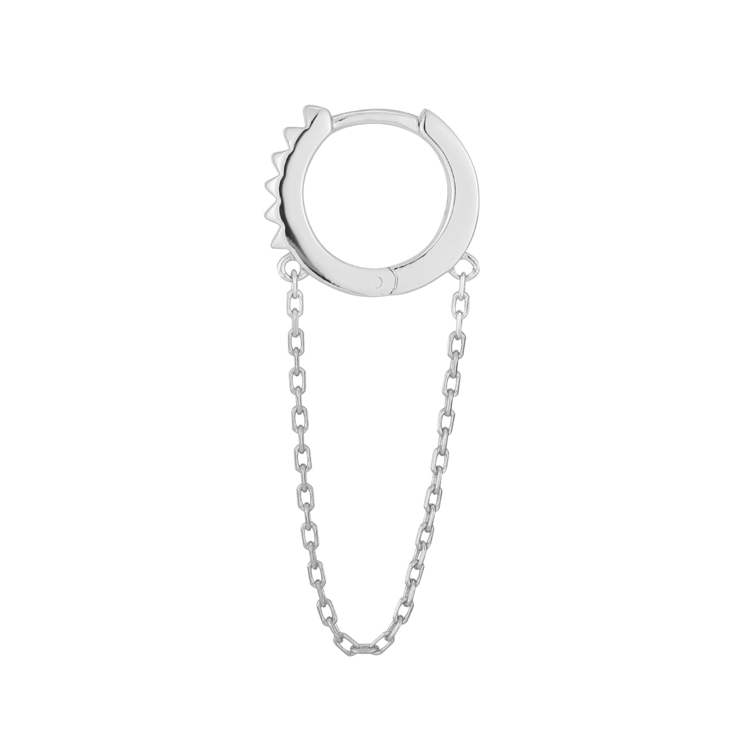 MODE SILBER CREOLEN-PIERCING-OHRRING