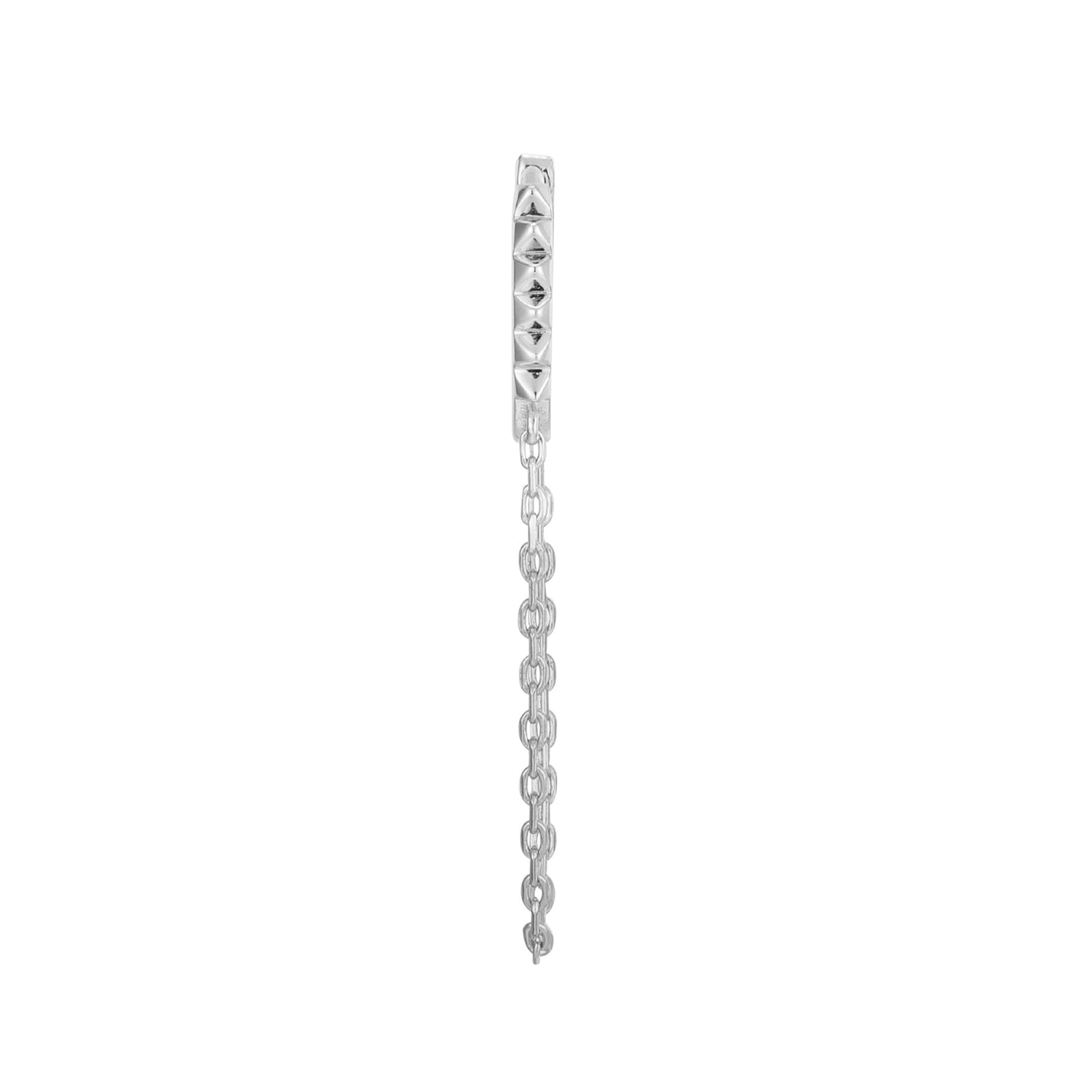 MODE SILBER CREOLEN-PIERCING-OHRRING
