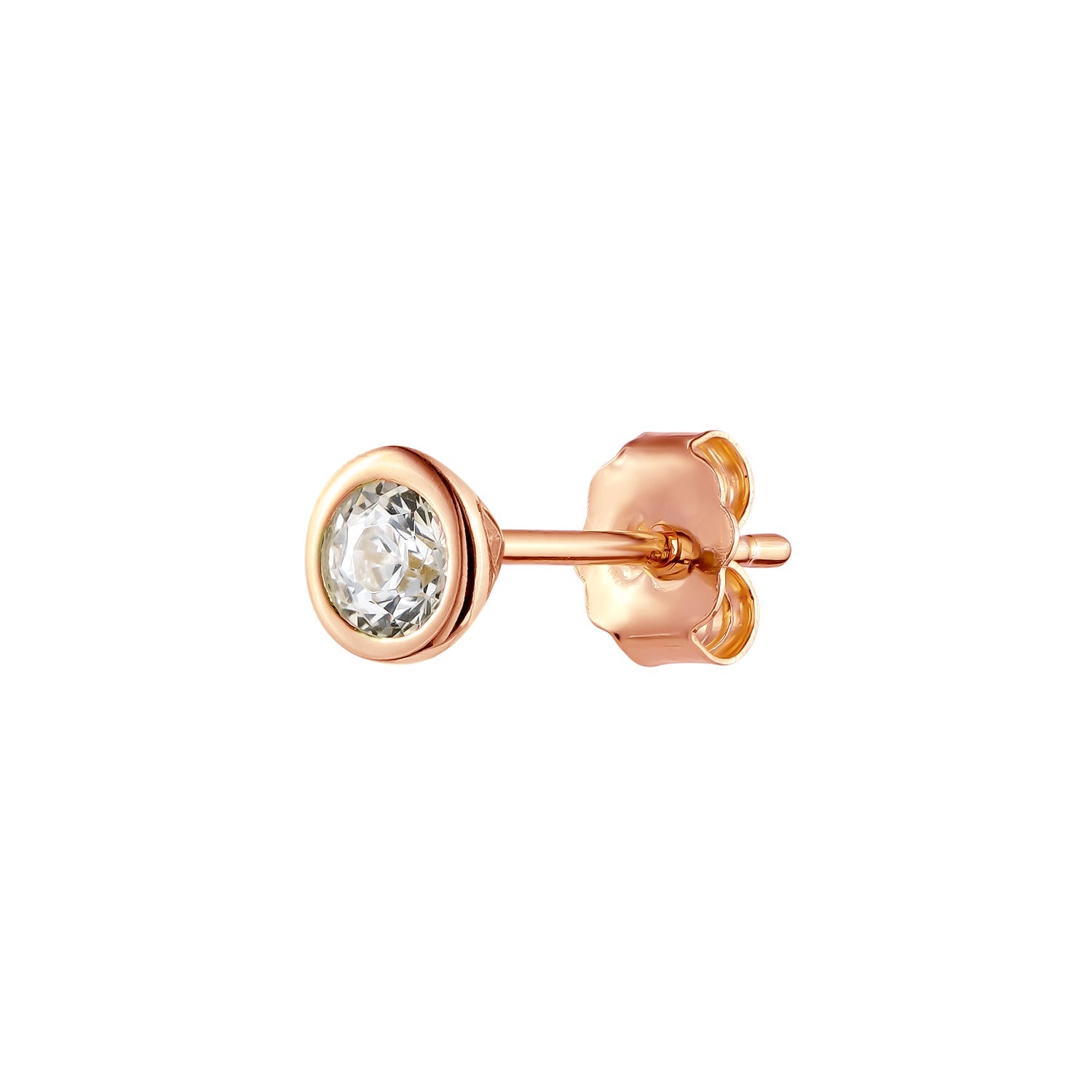 ROSEGOLD TRESOR EINZELNER OHRRING
