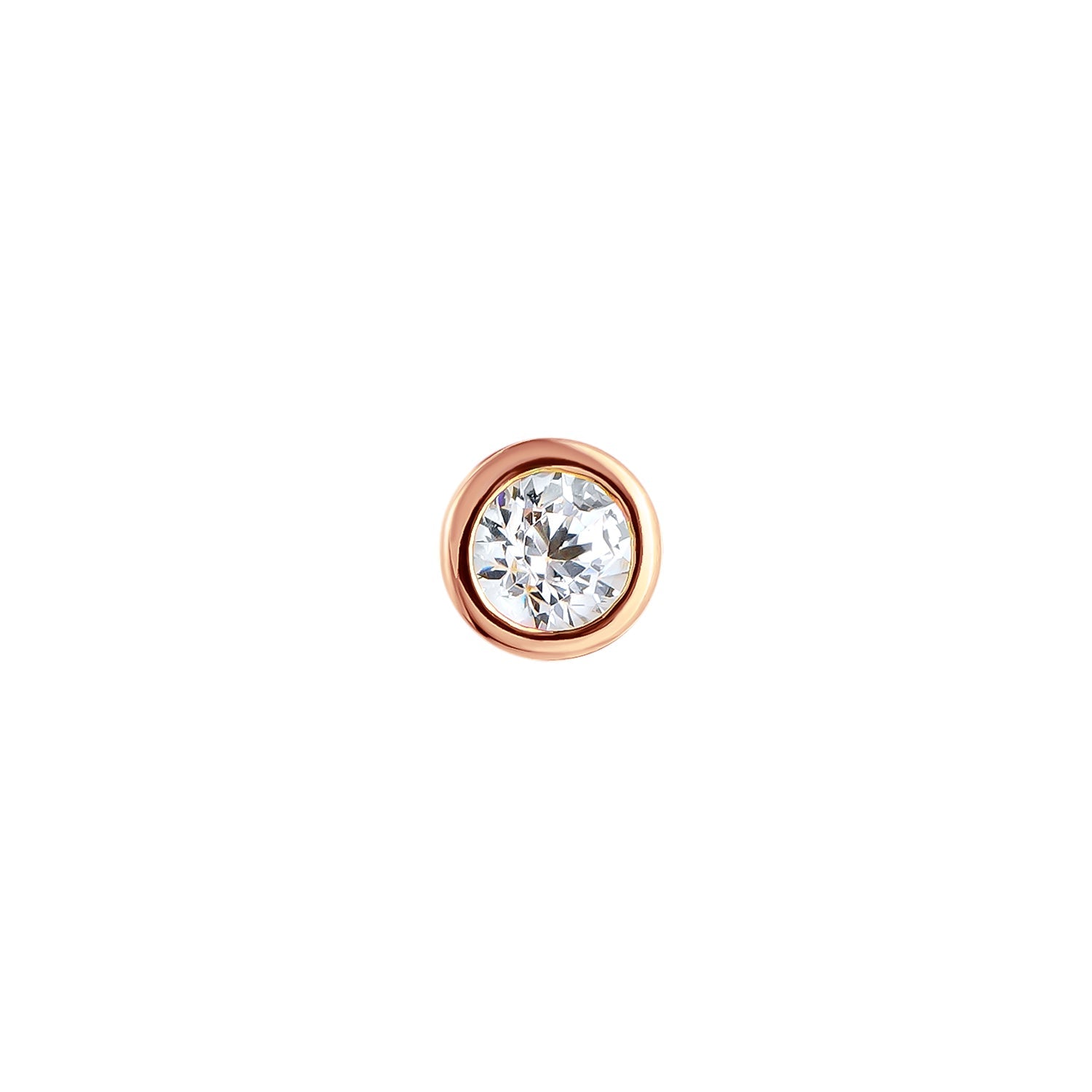ROSEGOLD TRESOR EINZELNER OHRRING