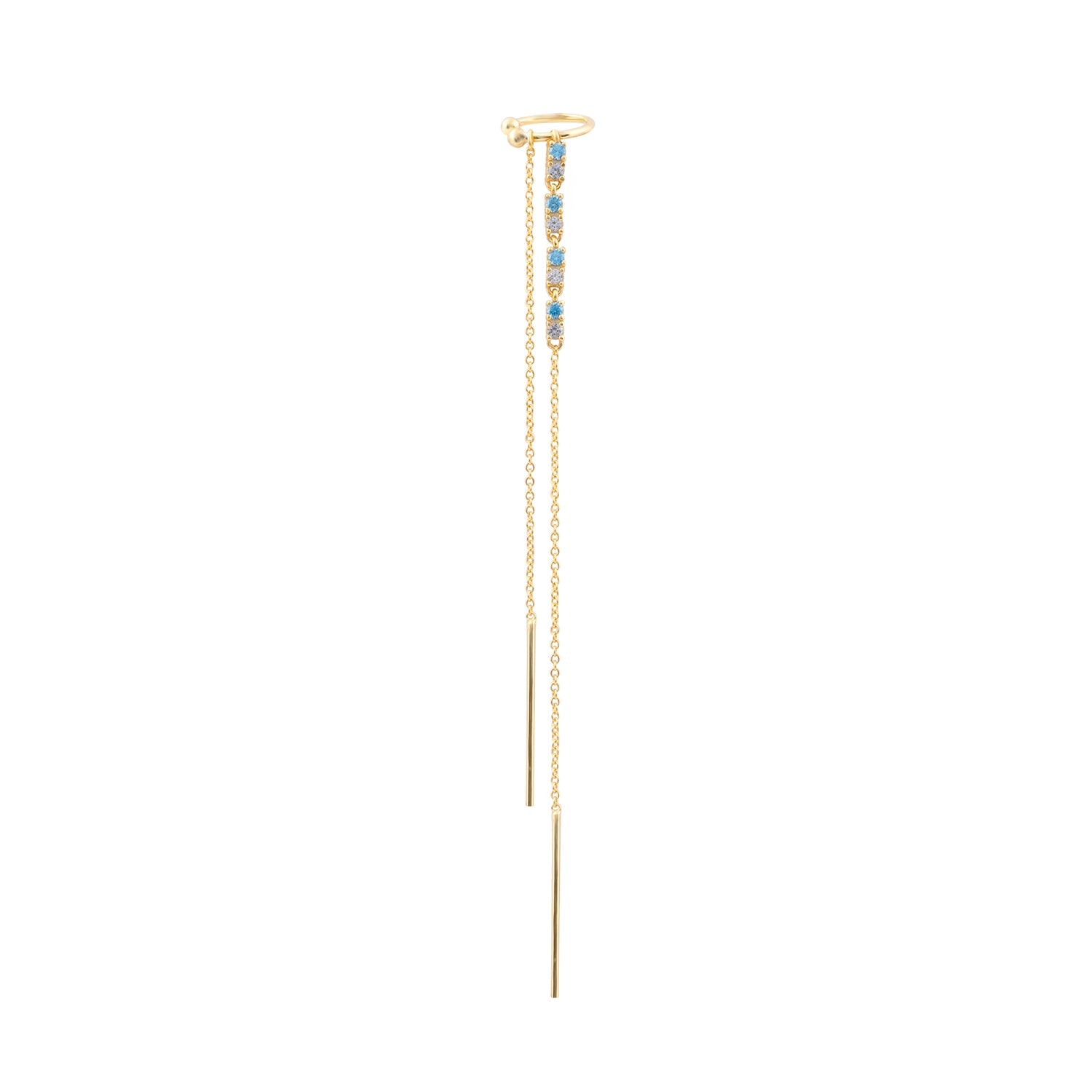 DOUBLE BOUCLE D'OREILLE GERALDINE
