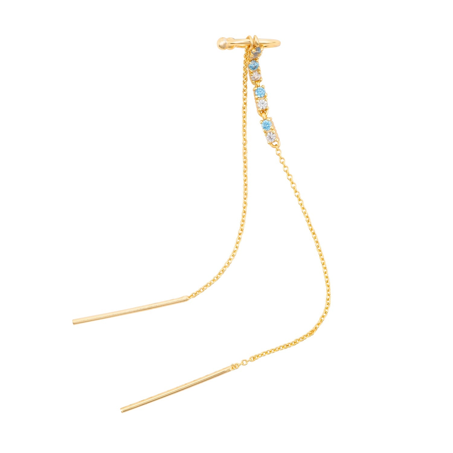 DOUBLE BOUCLE D'OREILLE GERALDINE