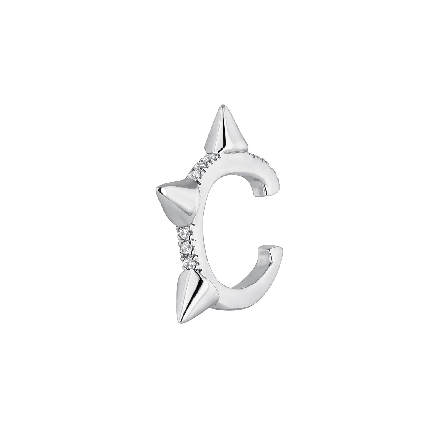 EAR CUFF DE PLATA PUNK