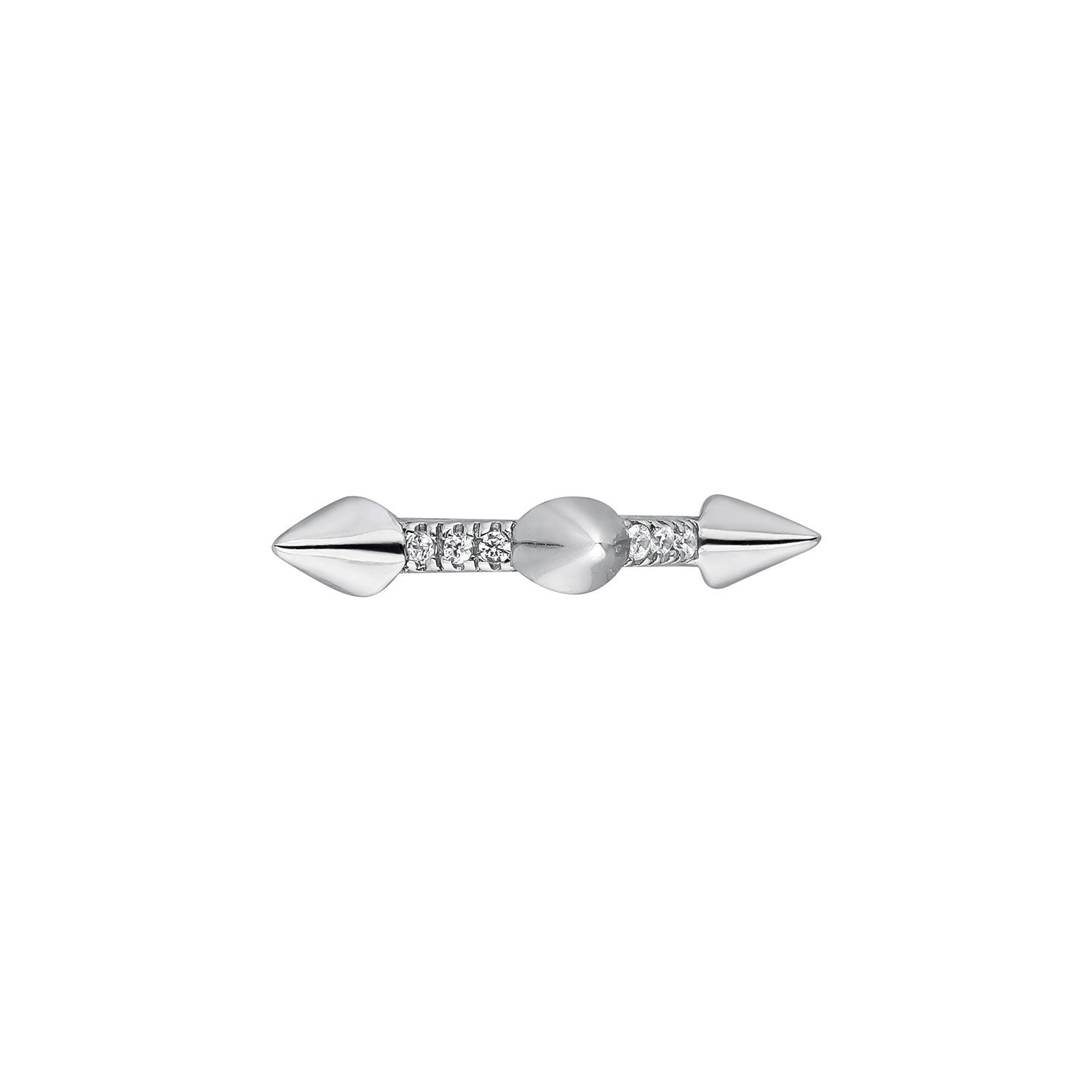 EAR CUFF DE PLATA PUNK