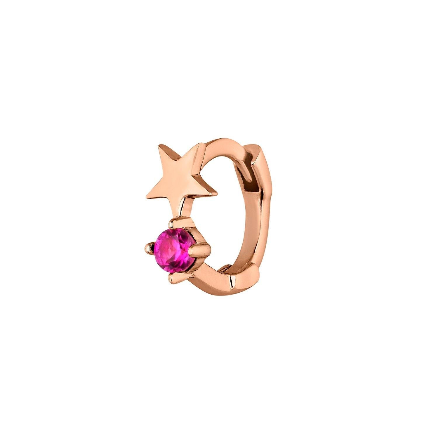 PIERCING ARO ESTRELLA DE PLATA ZULEMA - Earcandy Jewelry