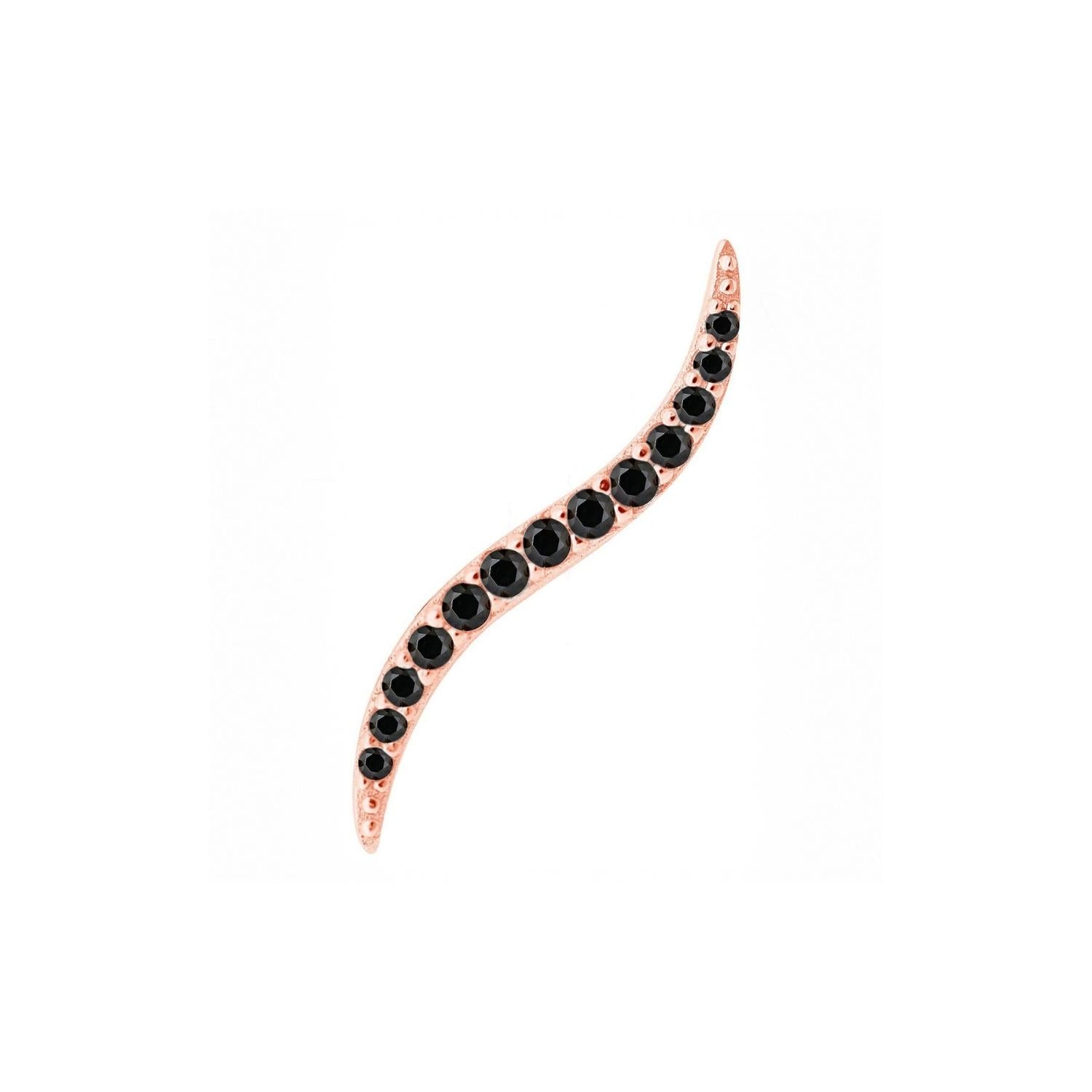 SPINELLE AUS ROSÉGOLD SOLANGE KLETTERNDE OHRRINGE