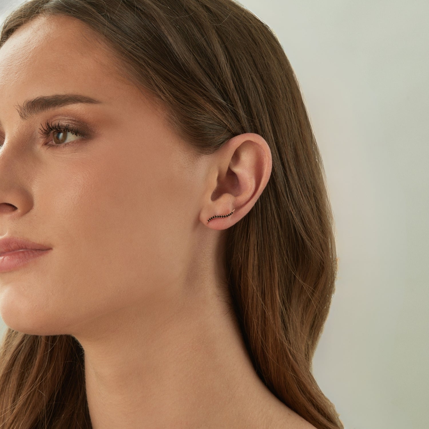 SPINELLE AUS ROSÉGOLD SOLANGE KLETTERNDE OHRRINGE