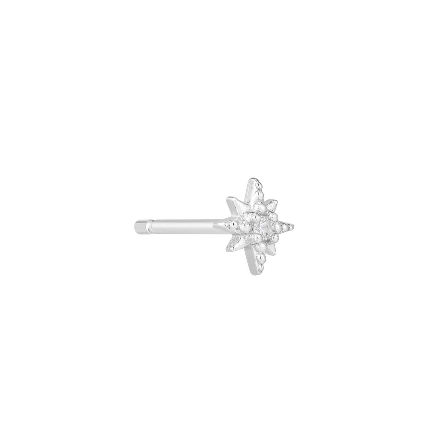 BOUCLE D'OREILLE INDIVIDUELLE EN ARGENT CAPELLA