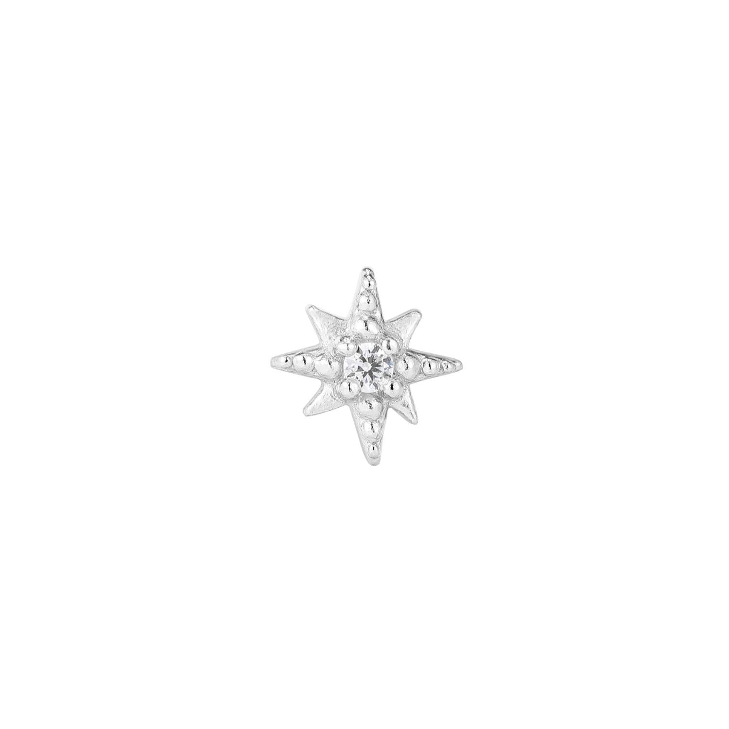 BOUCLE D'OREILLE INDIVIDUELLE EN ARGENT CAPELLA