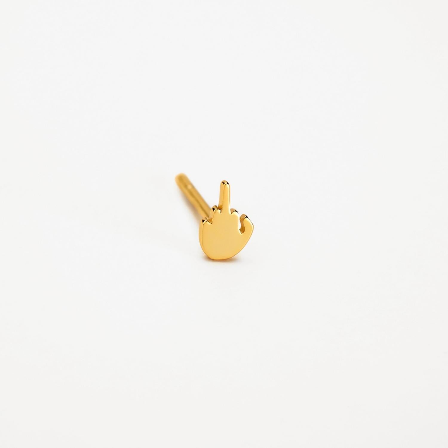 FLIP OFF SINGLE EARRING