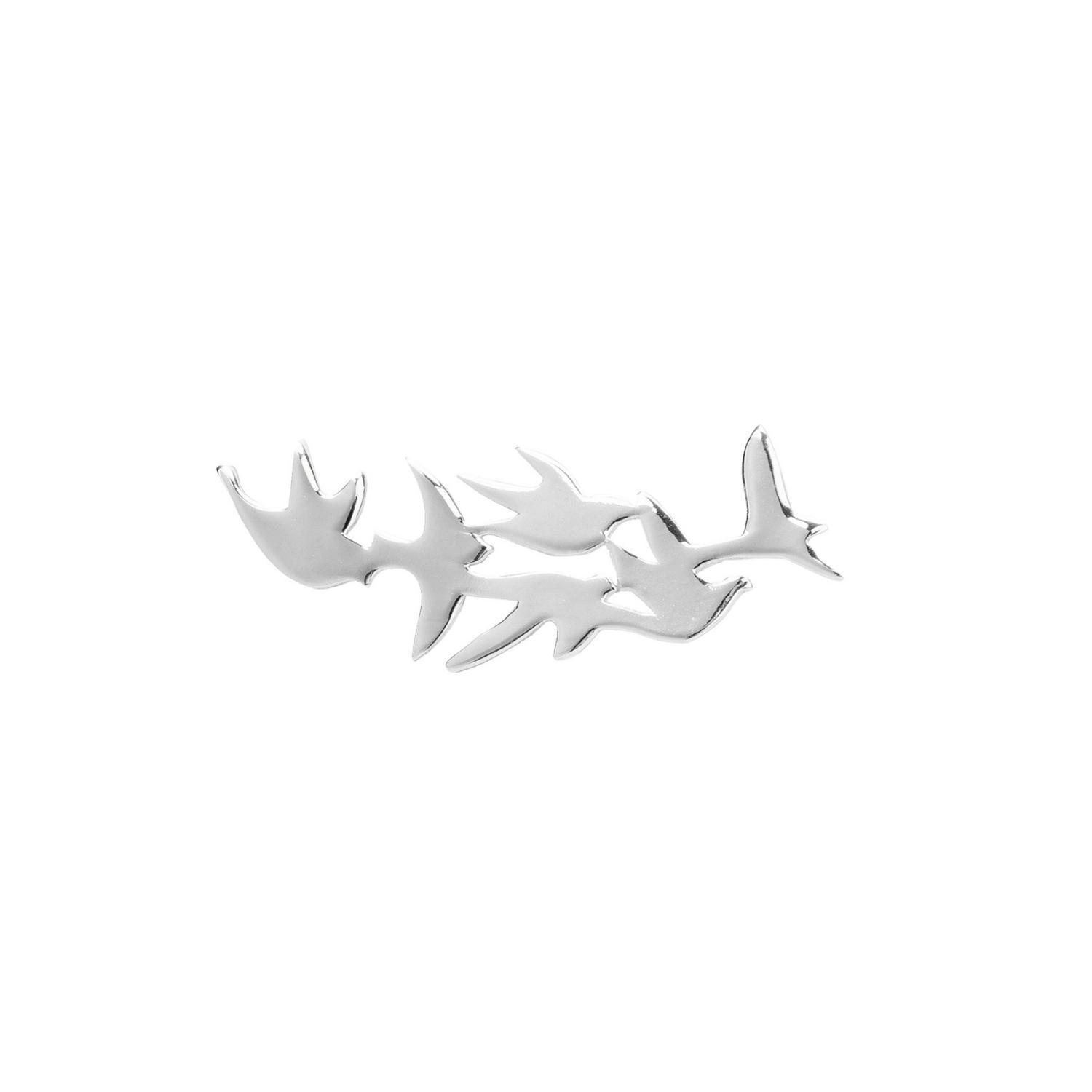 SILBER GOLONDRINAS KLETTERNDE OHRRINGE