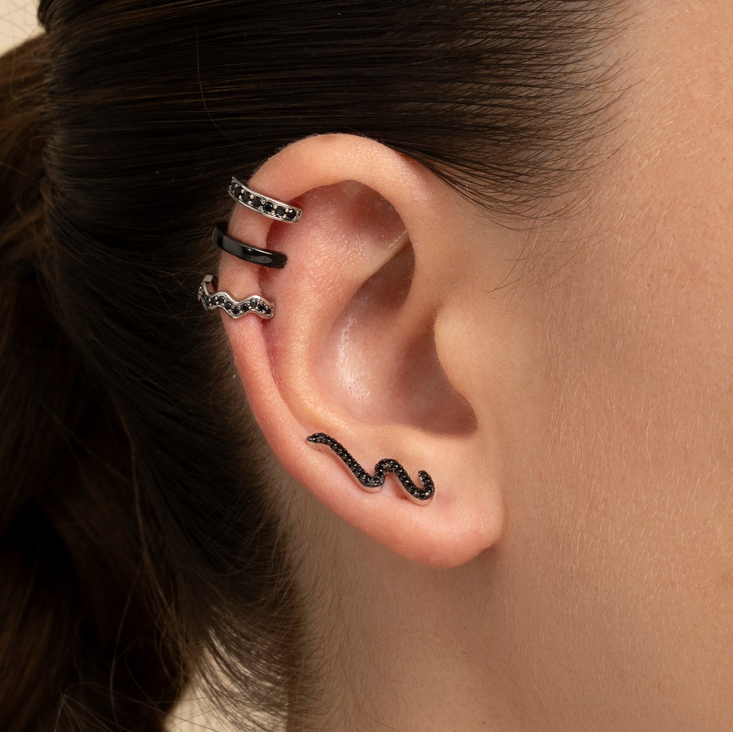 PIERCING GRIMPANTE EN ARGENT CURVY