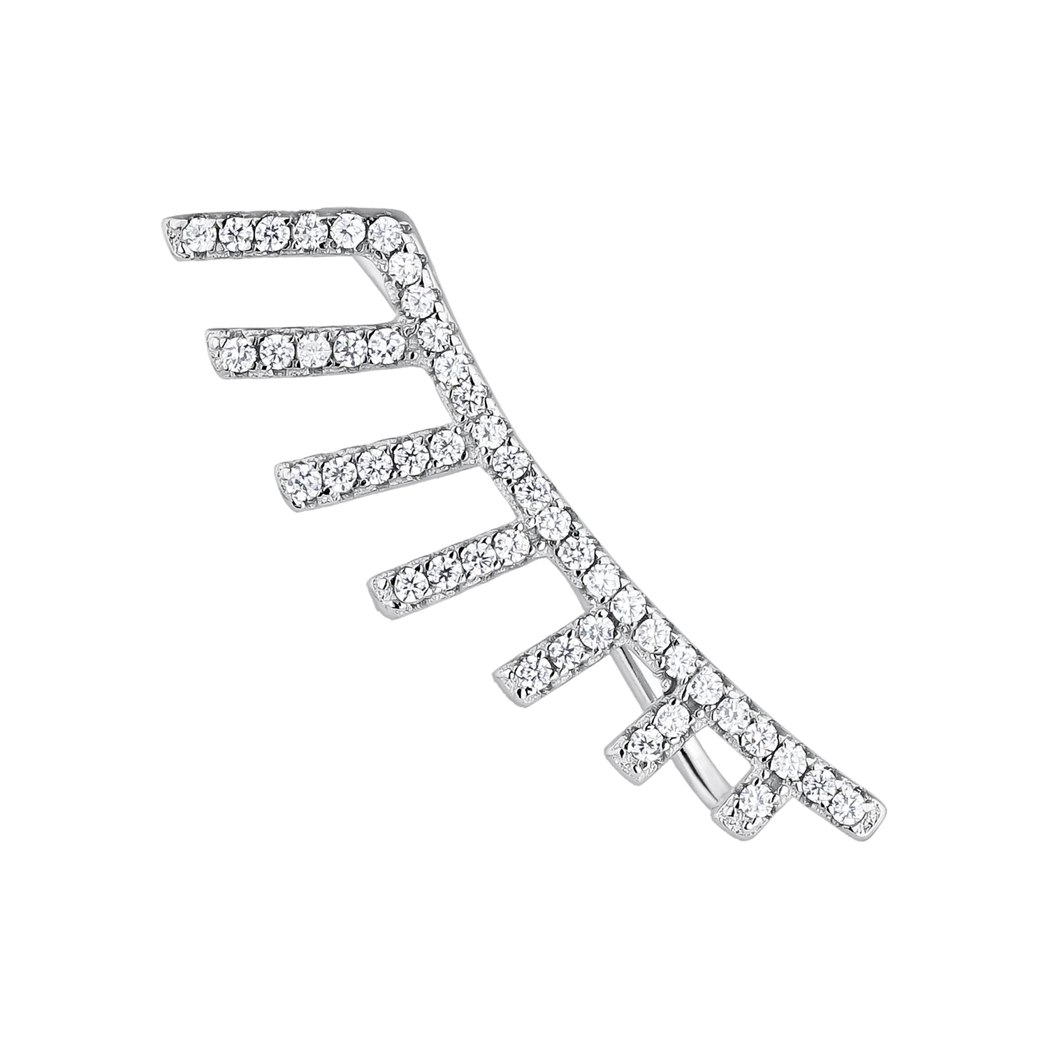 PENDIENTE TREPADOR DE PLATA GATSBY