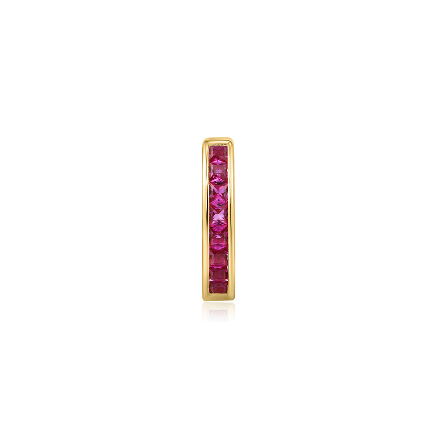 HOLI HOOP YELLOW ROSE GOLD SINGLE EARRING