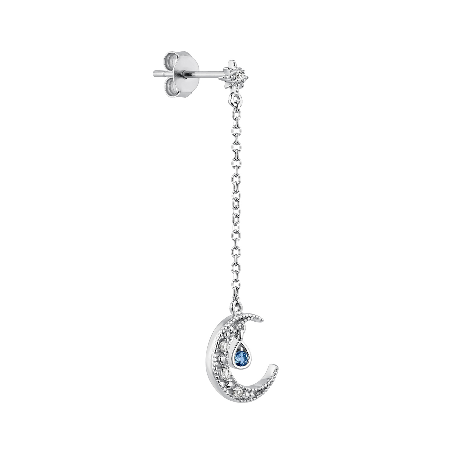 PENDIENTE PIERCING DE PLATA CANDY COTTON-MOON