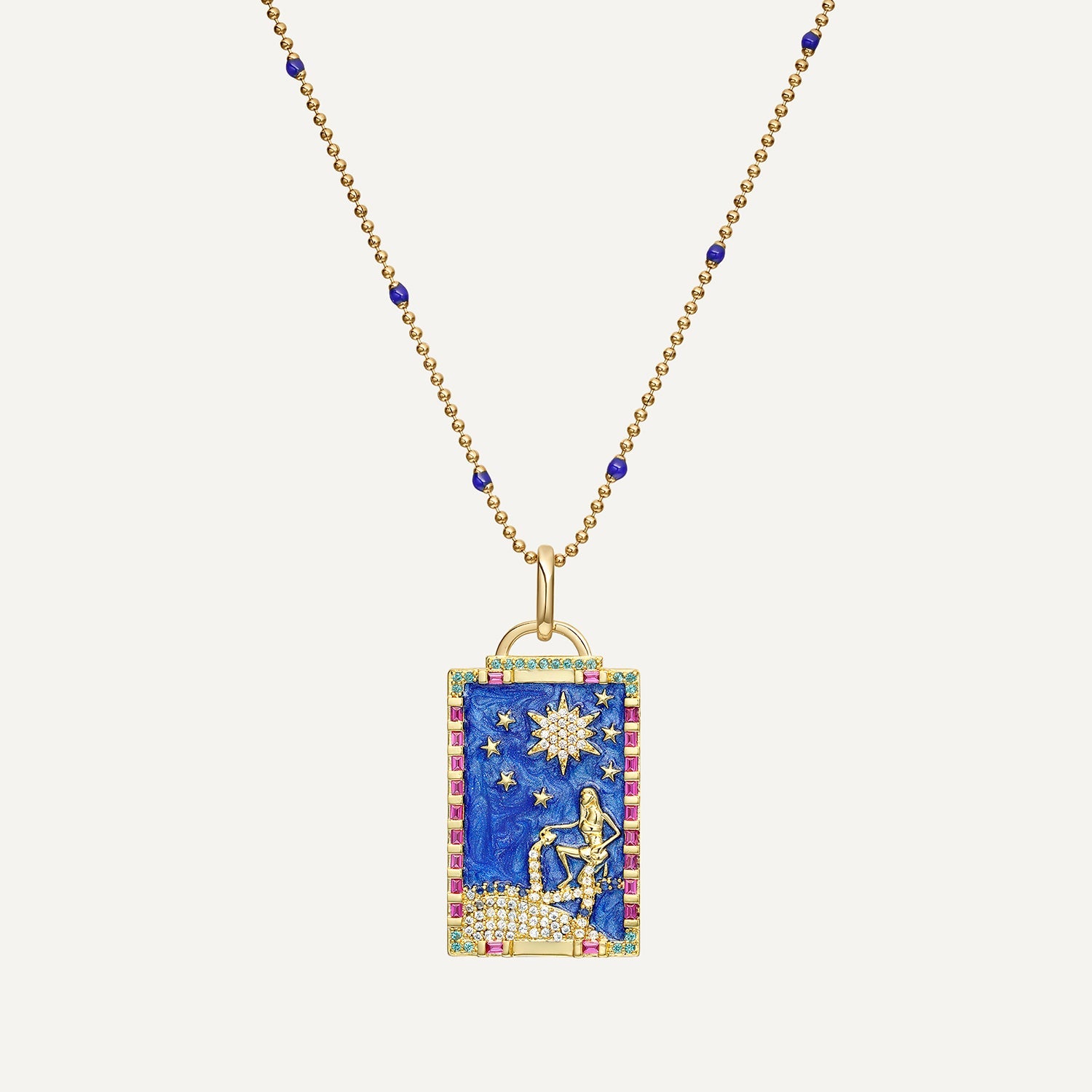 COLGANTE CARTA TAROT LA ESTRELLA