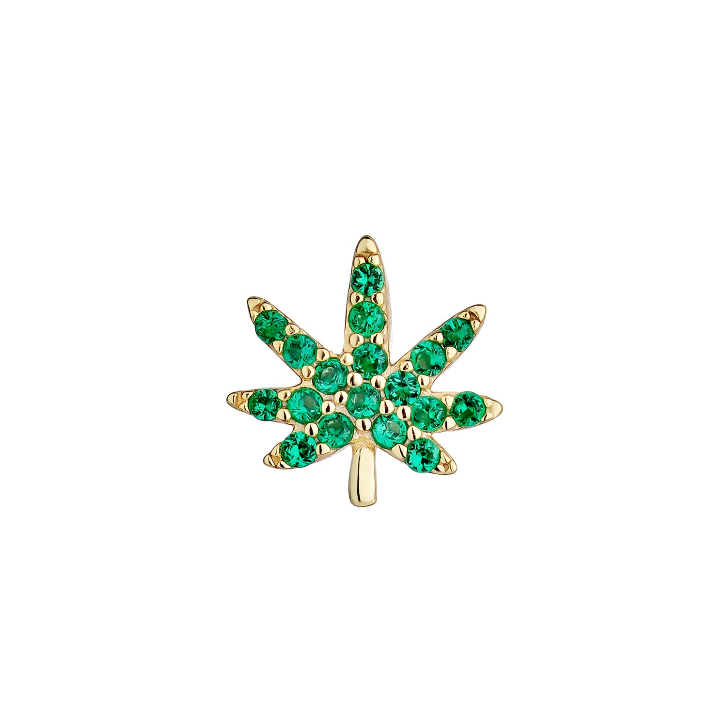 PENDIENTE PIERCING CANNABIS