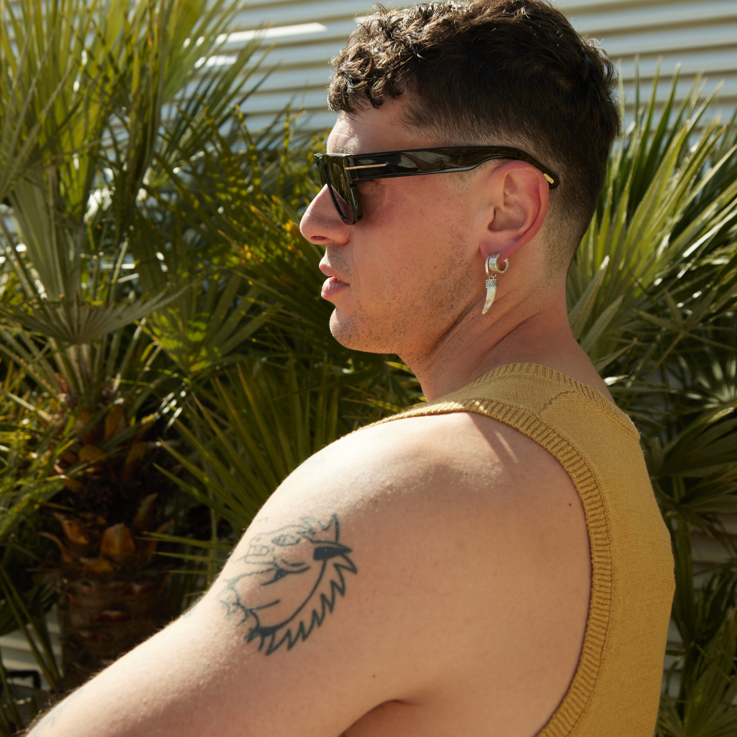 PENDIENTE PIERCING ARO TRIBAL