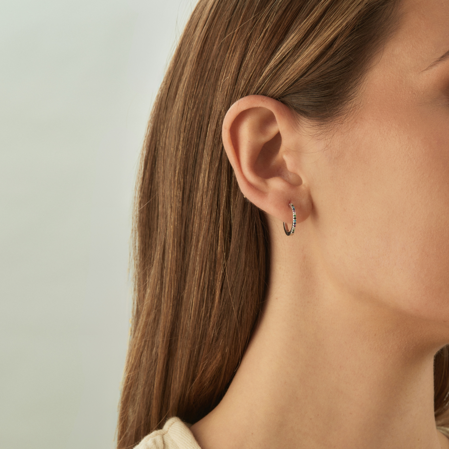 CREOLES EN ARGENT MULTICOLORE GALA