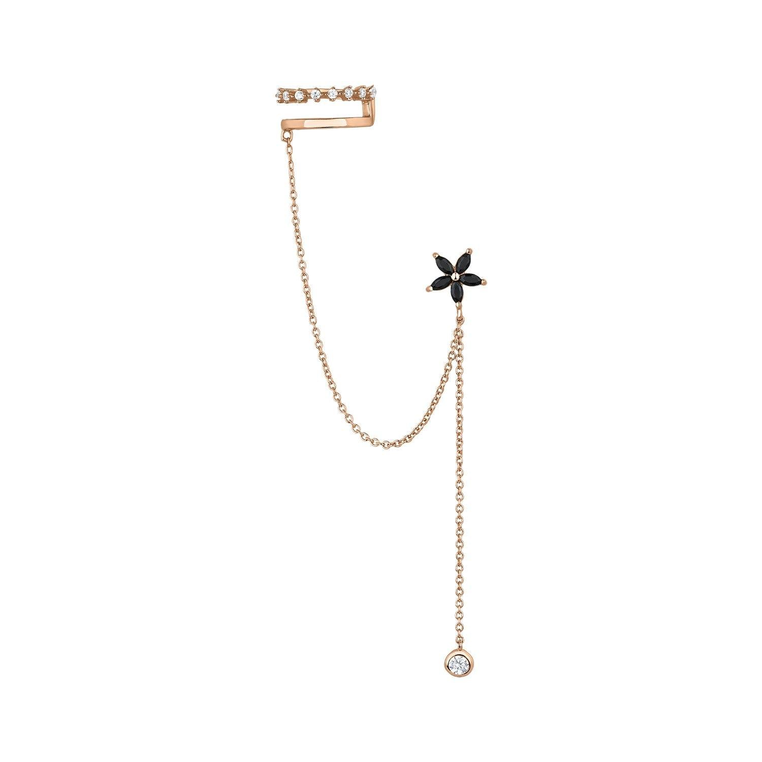PENDIENTE Y EAR CUFF ASHANTI - Earcandy Jewelry