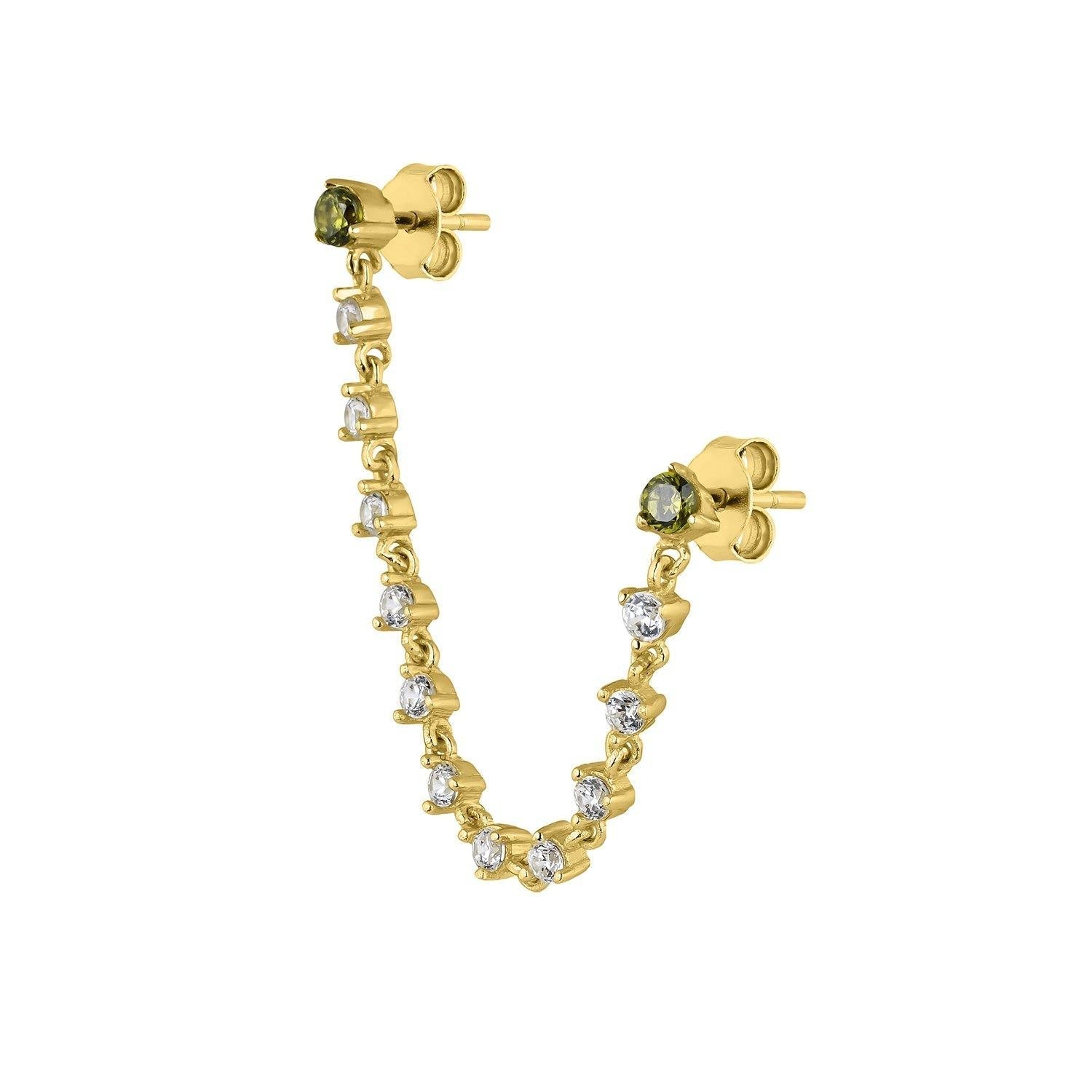 PENDIENTE DOBLE AITANA - Earcandy Jewelry