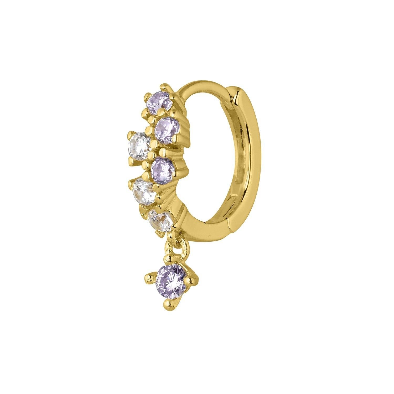 PENDIENTE PLATA ARO SAMIRA - Earcandy Jewelry