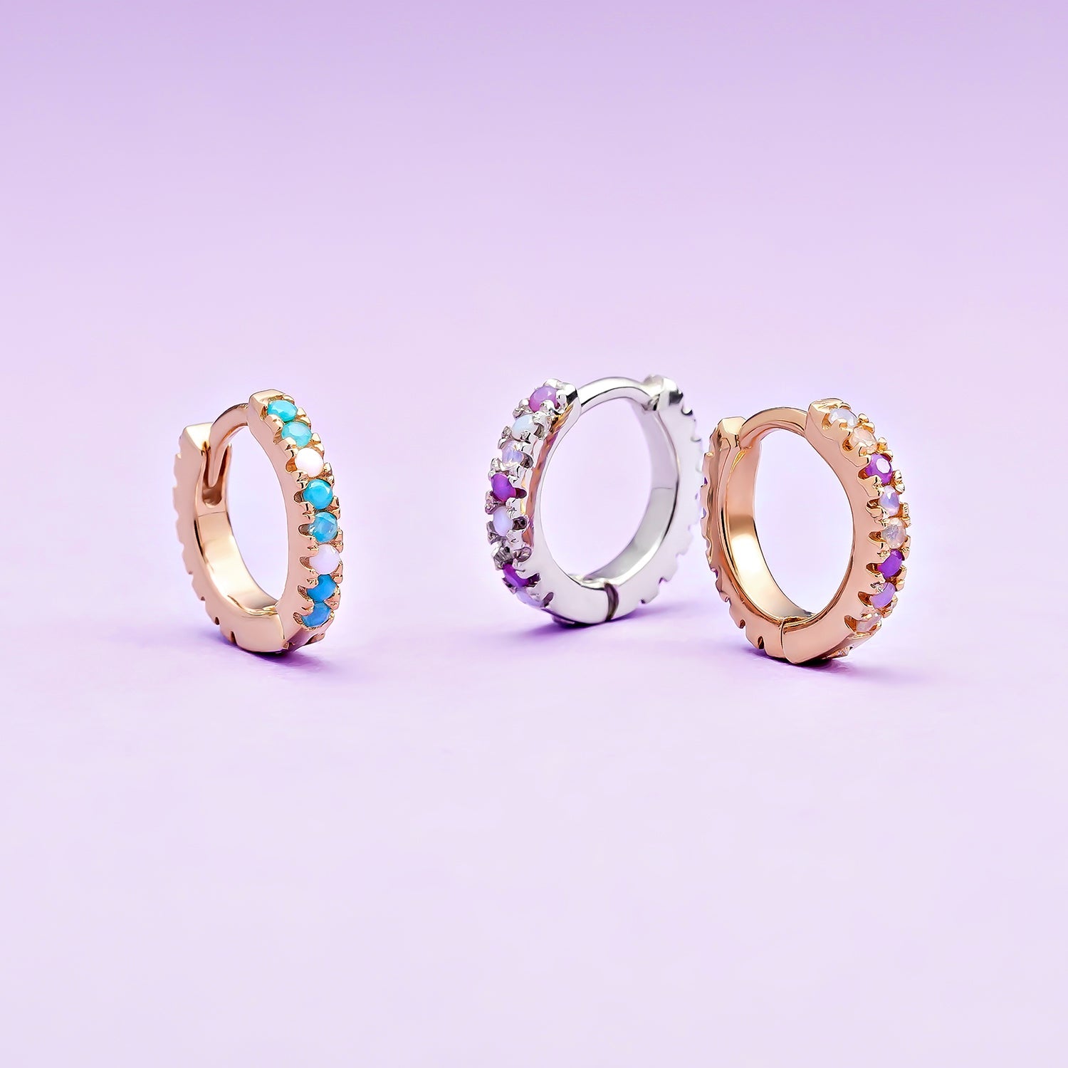 GELBES GOLD ISSEY EINZELNER OHRRING