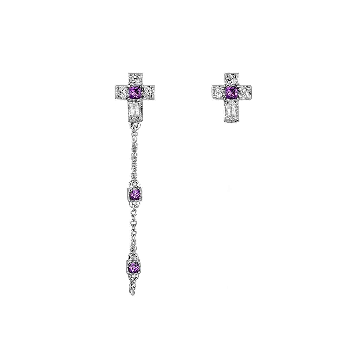 CATHARSIS BELIEVER SILVER EARRINGS