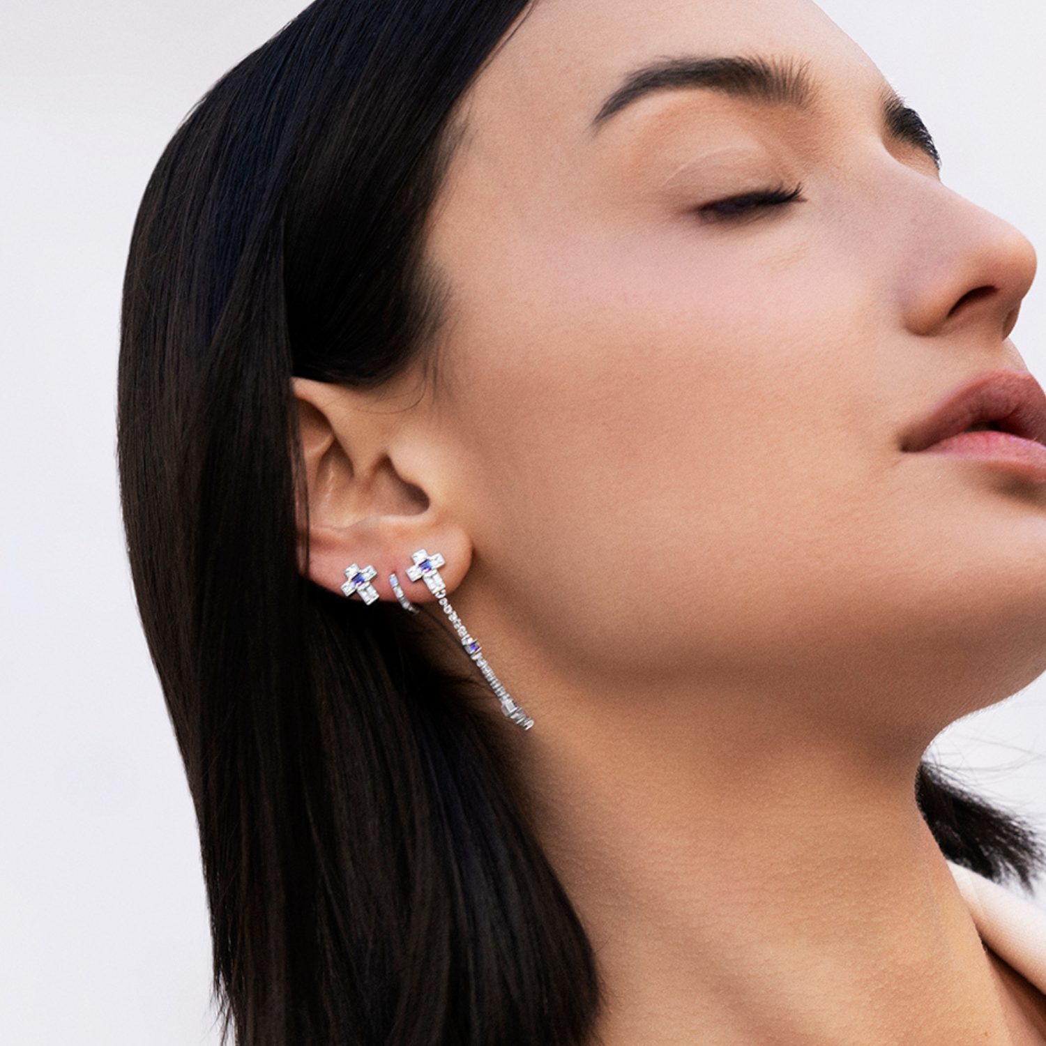 CATHARSIS BELIEVER SILVER EARRINGS