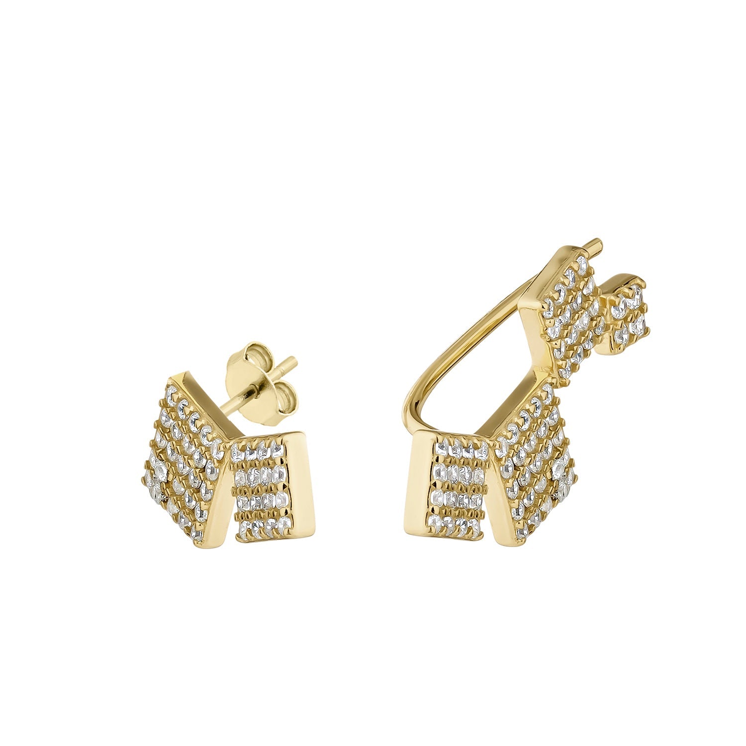CUBIQUE SILVER EARRINGS