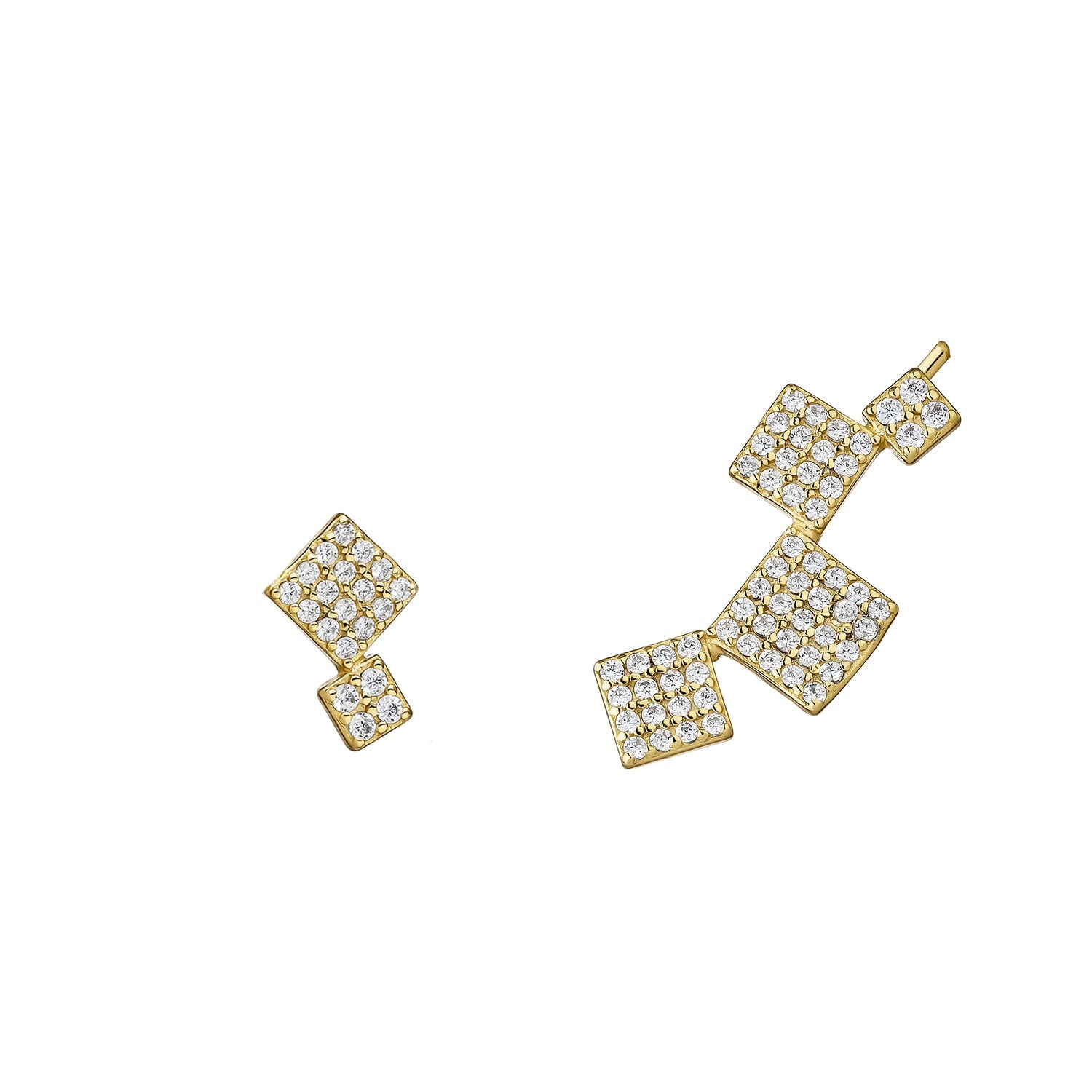 CUBIQUE SILVER EARRINGS