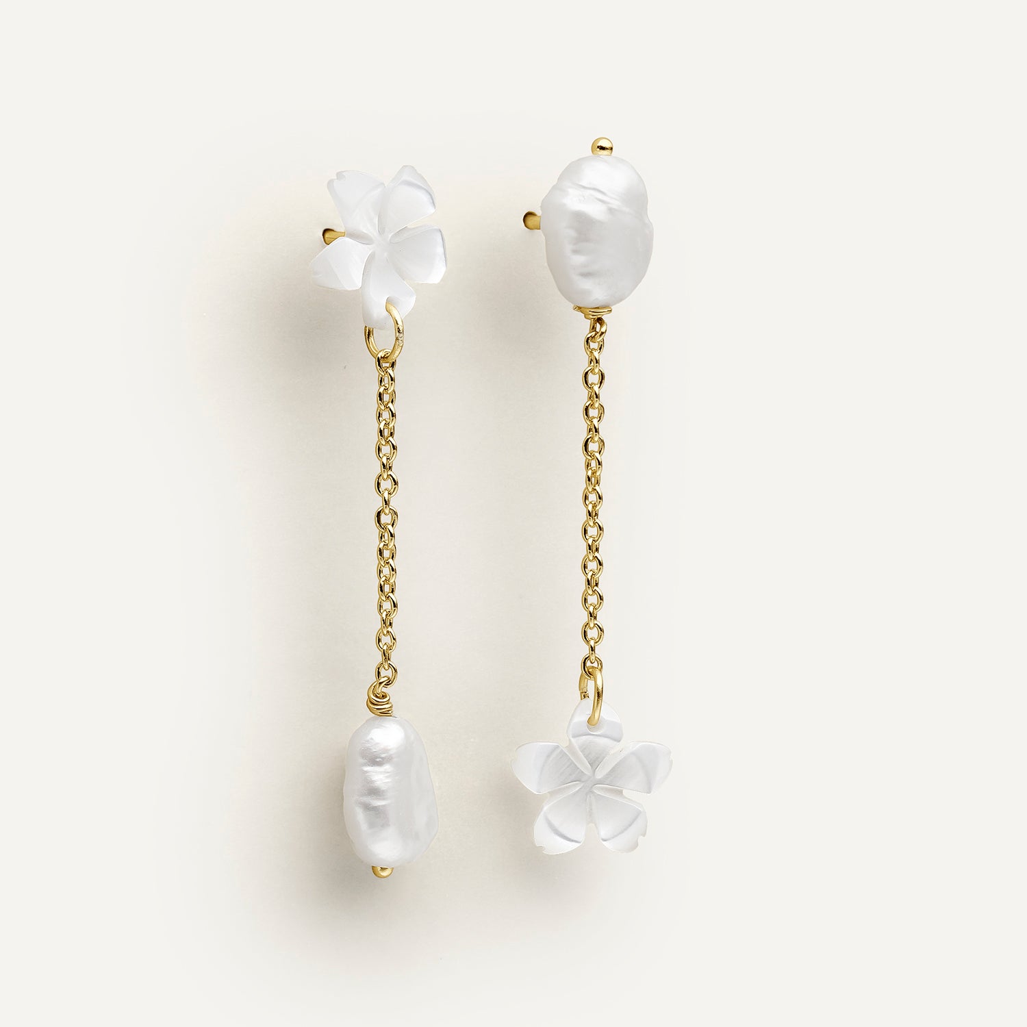 ASIMETRISKAS AUSKARI FIORI DI PERLA