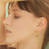 ASYMMETRICAL HONEY BLISS EARRINGS