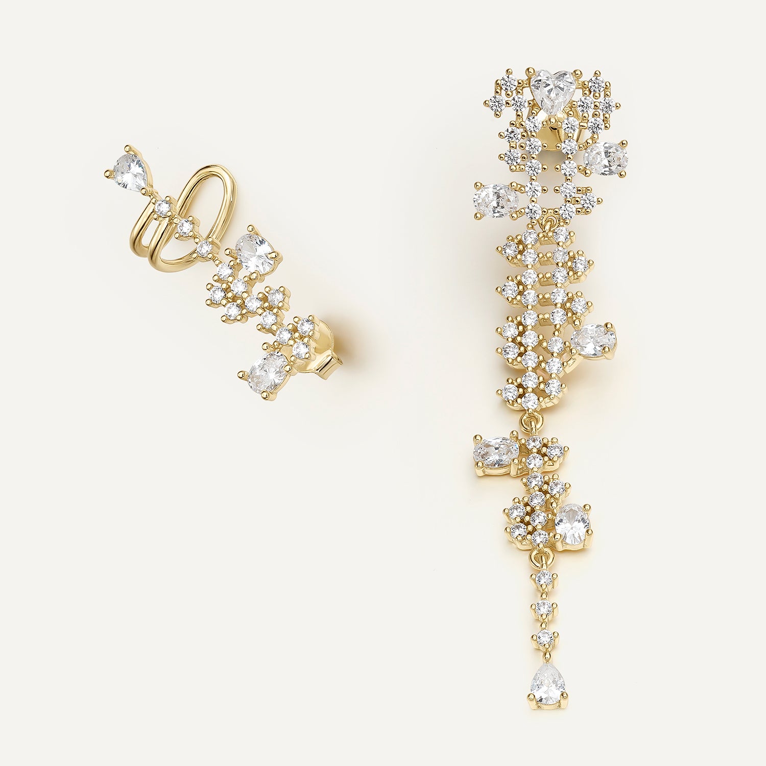 Boucles d'oreilles asymétriques Broadway
