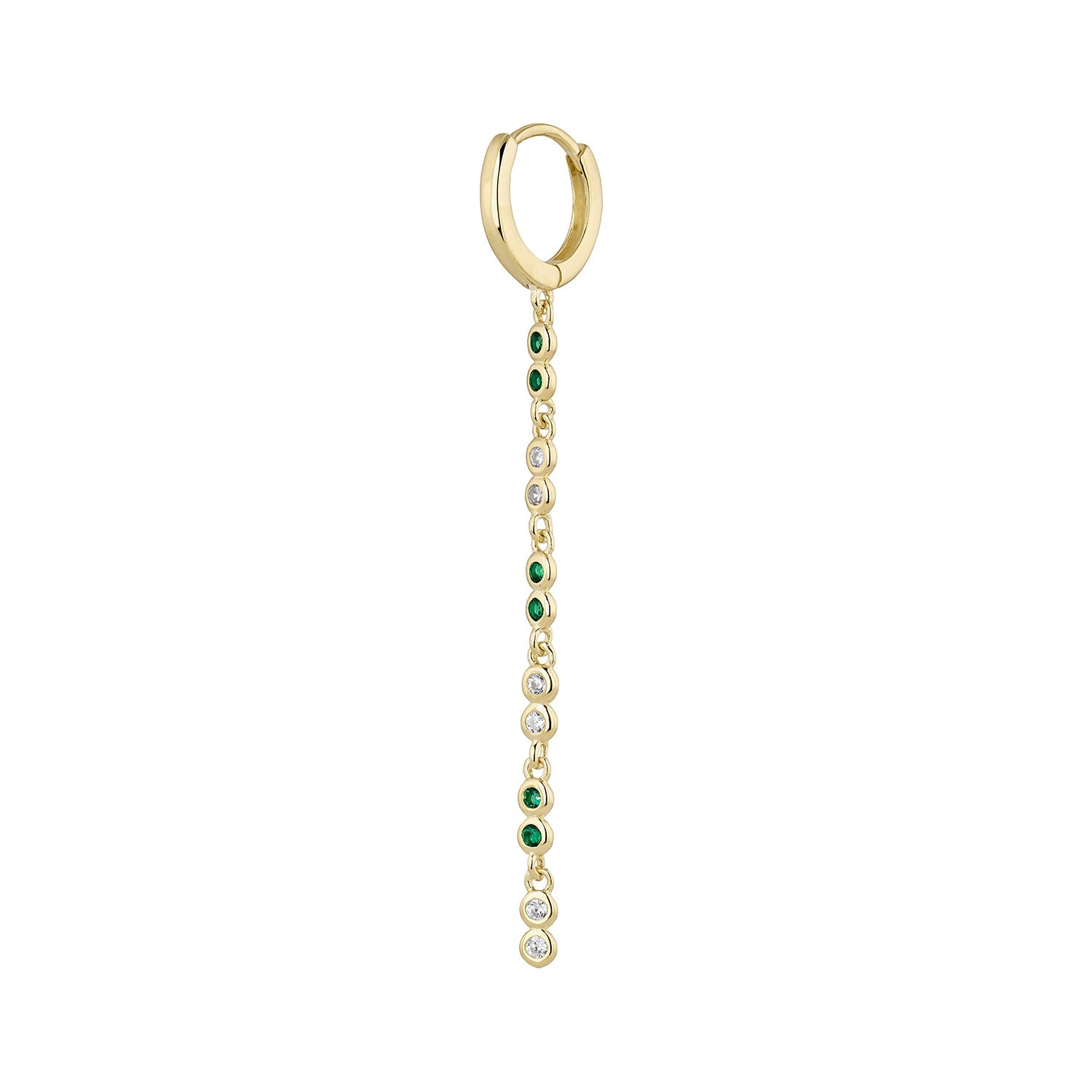 ORECCHINO PIERCING A CERCHIO IN ORO GIALLO VERDE PER MISS