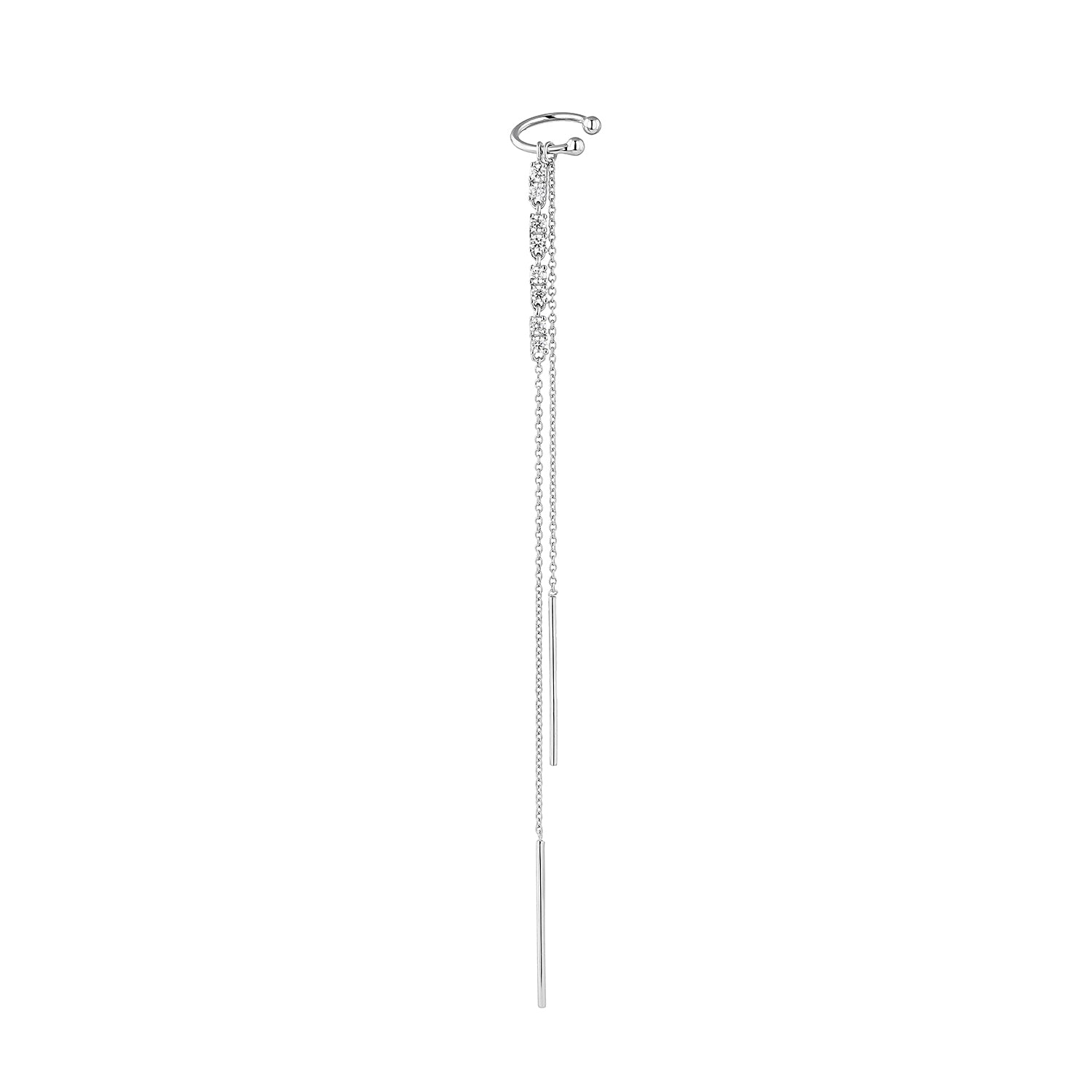 DAUDZKĀRTĒJS SUDRABA AUSKARS PIERCING GERALDINE