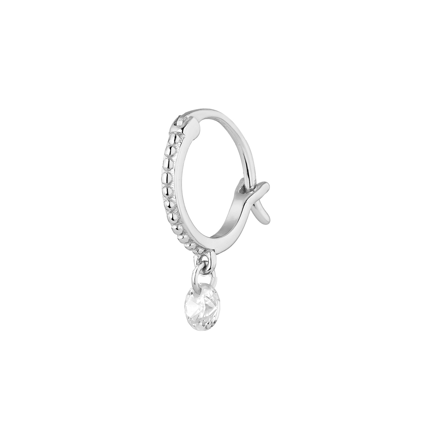 ORECCHINO PIERCING A CERCHIO IN ARGENTO CHIC