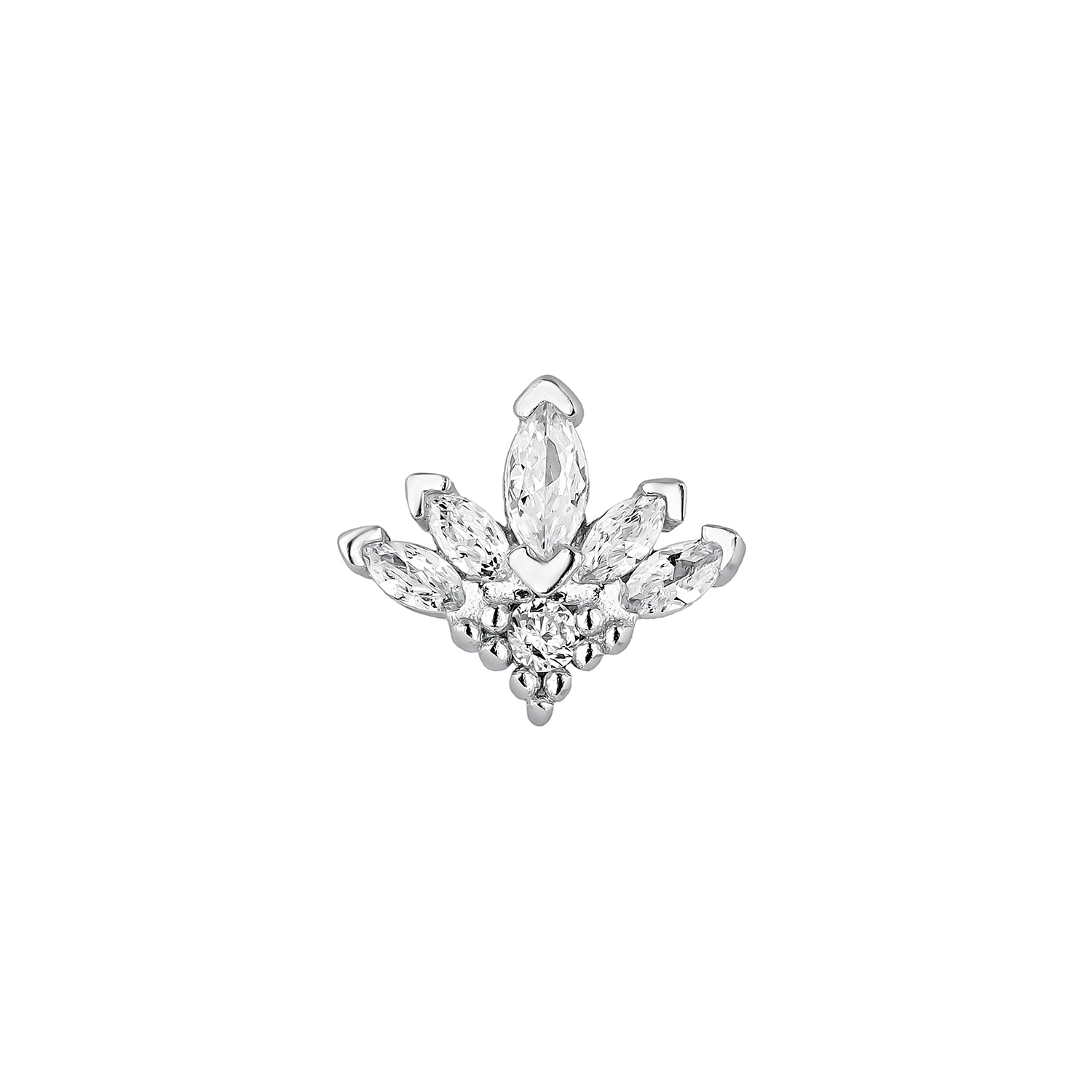 ORECCHINO PIERCING IN ARGENTO MAHER