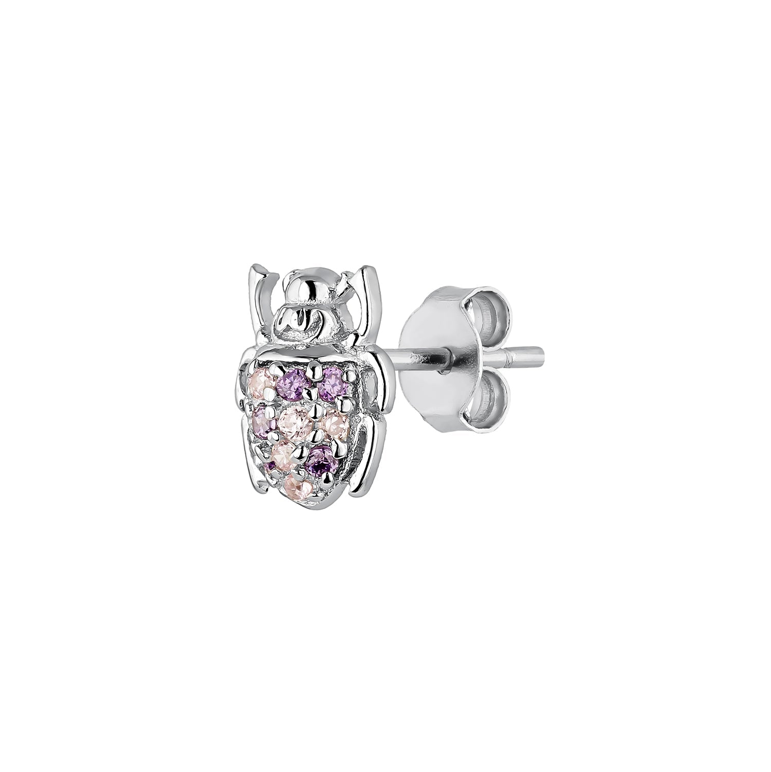 PENDIENTE PIERCING DE PLATA BEETLE