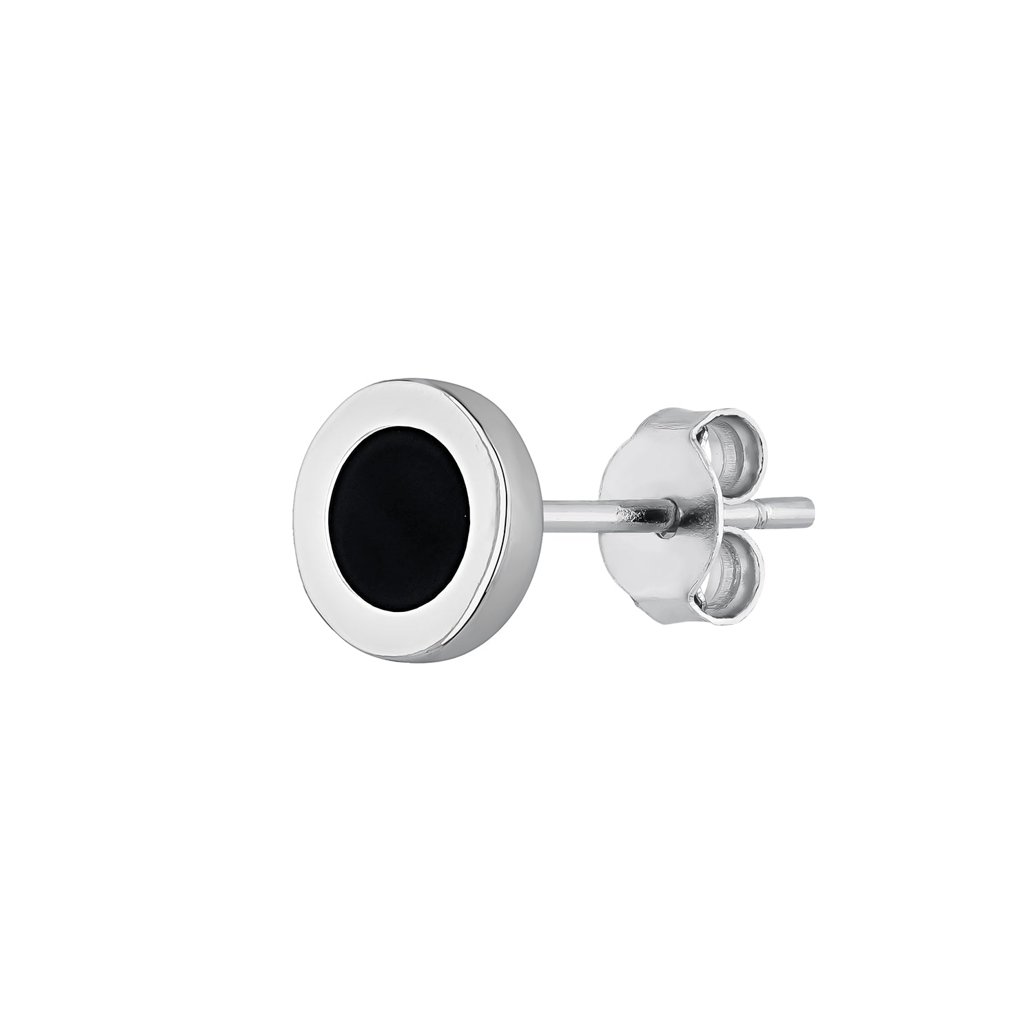 ORECCHINO PIERCING CON ONICE IN ARGENTO